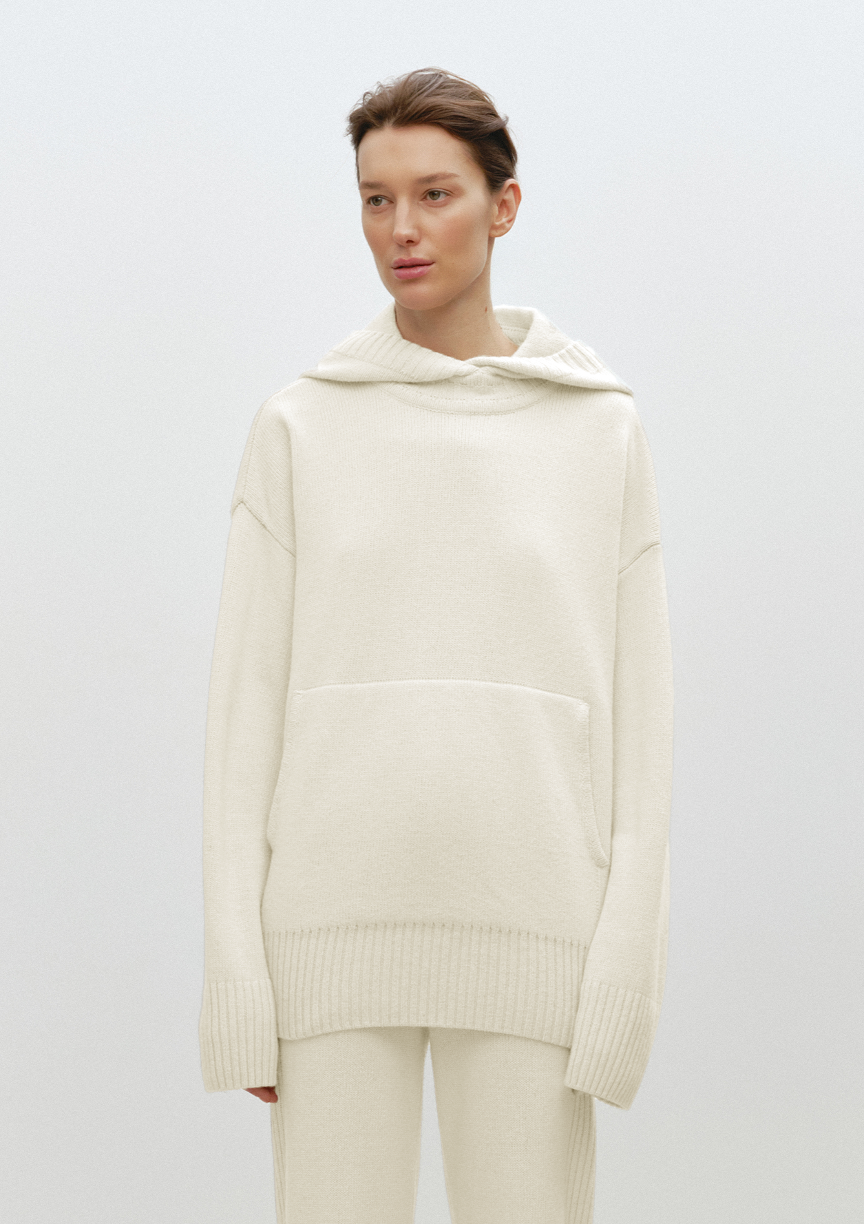 Neat Hoodie in Ivory