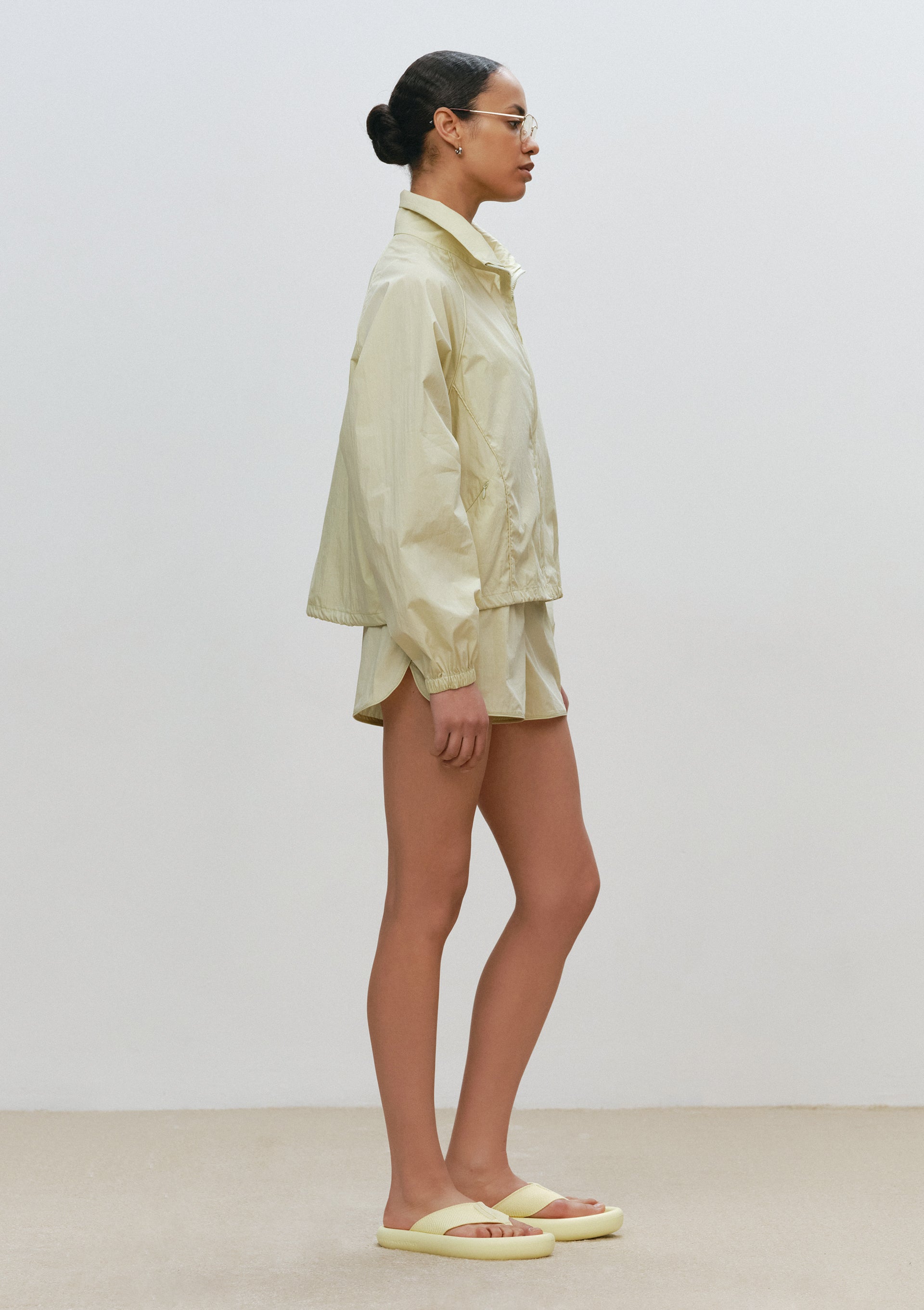 Zipped Anorak With Front Pockets in Green