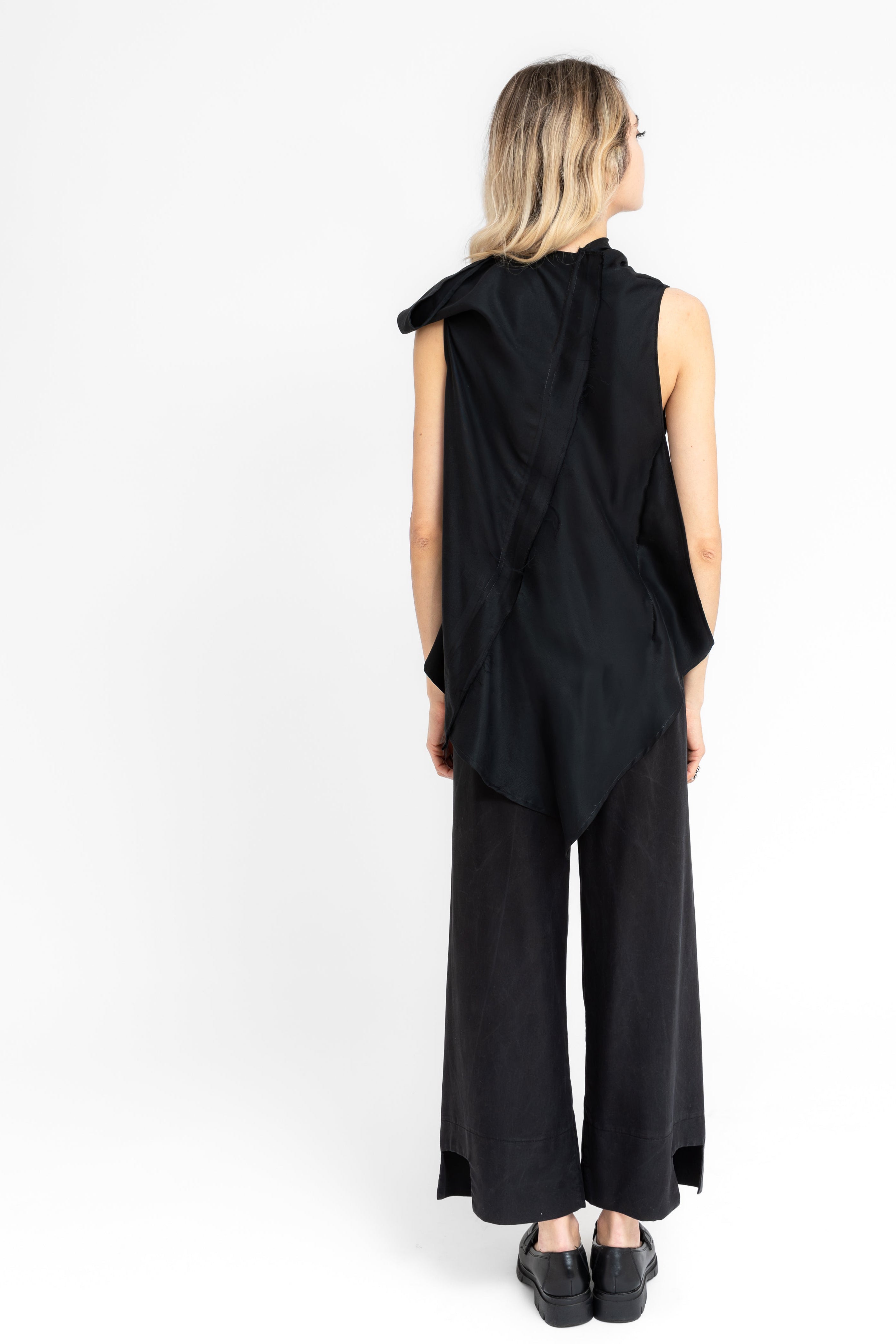 Geometric Square Cuts Cullottes Trousers