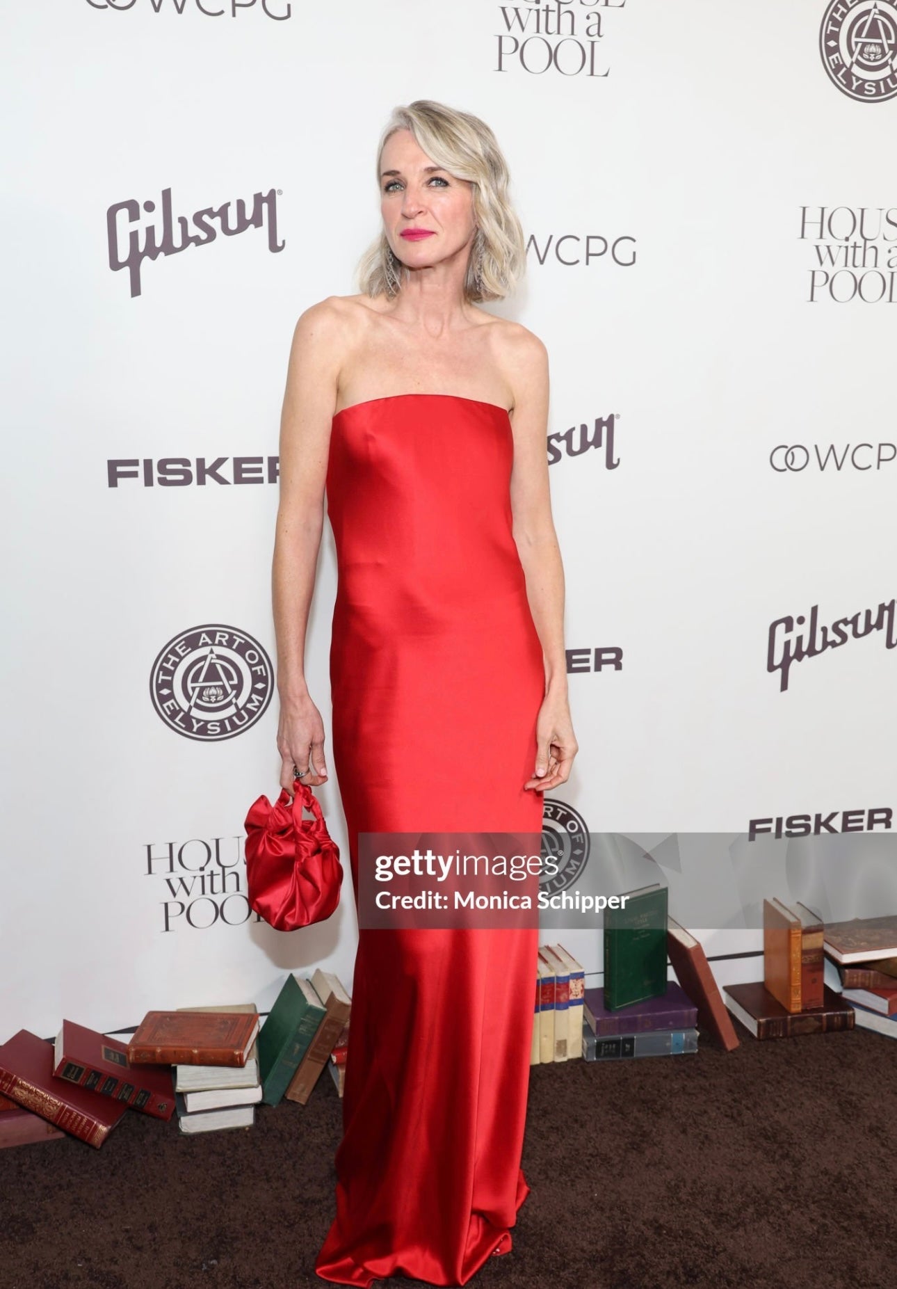 Ruby Red Silk Knot Bag