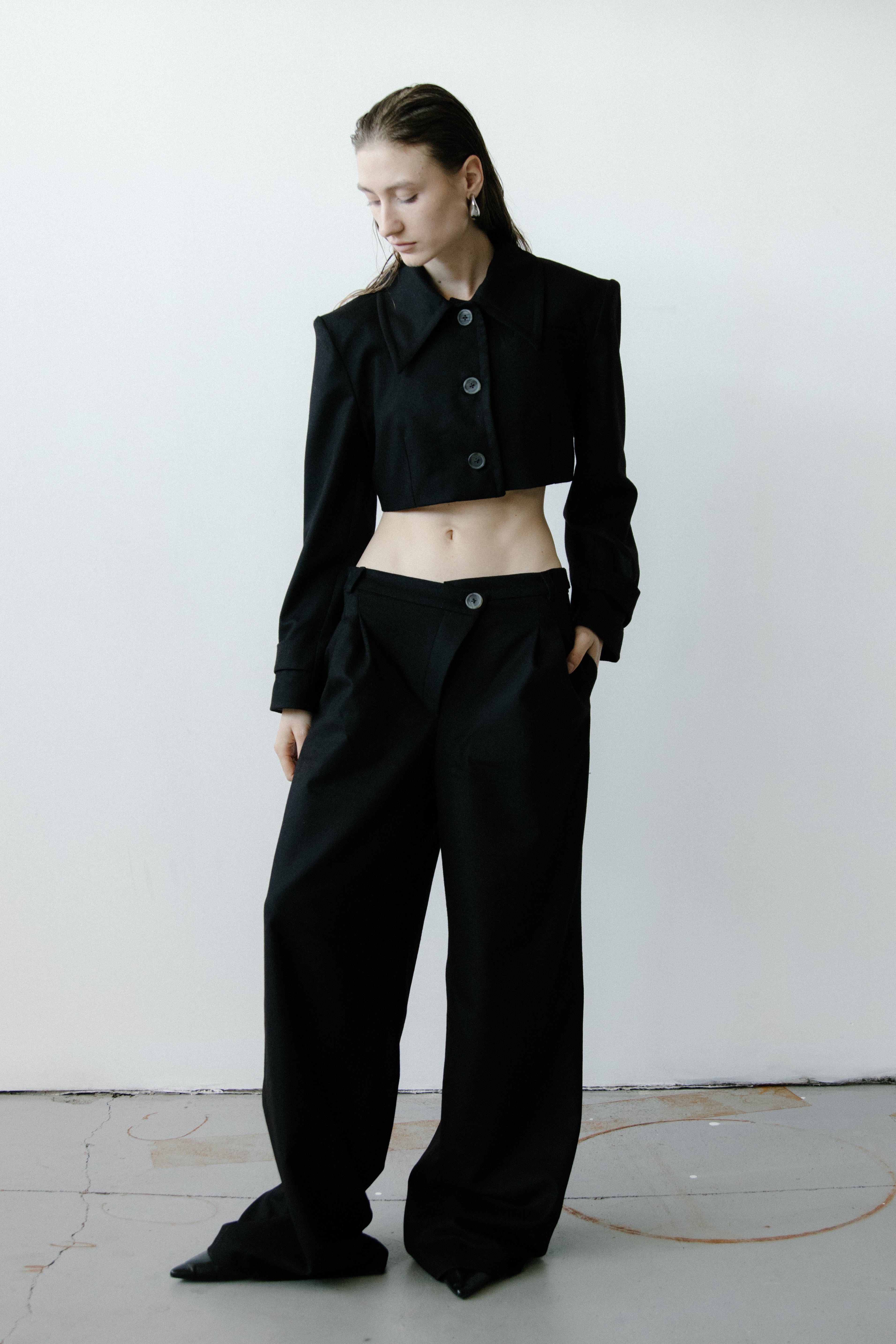 Triangle Black Trousers