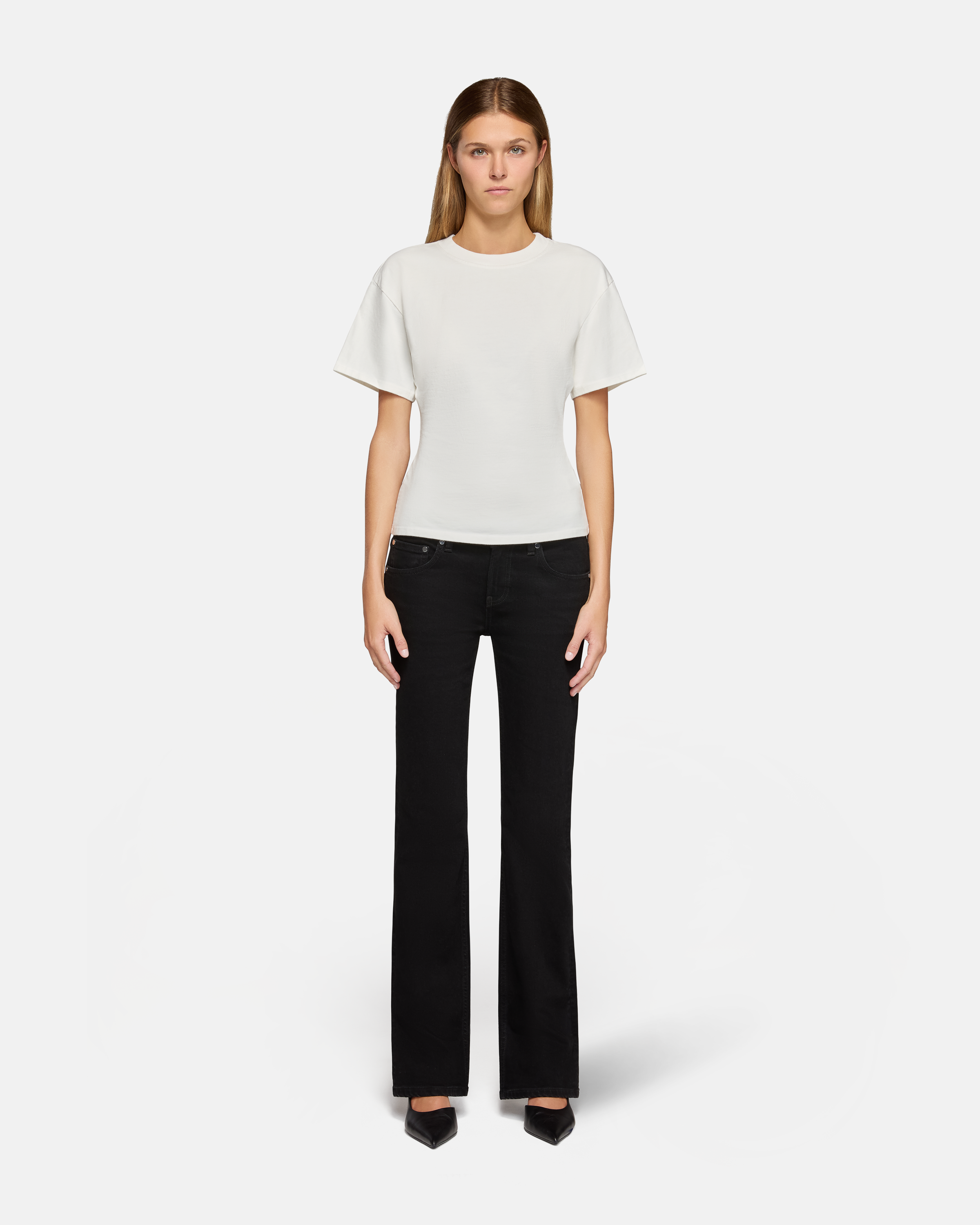 Maria Mid Rise Bootcut Noir