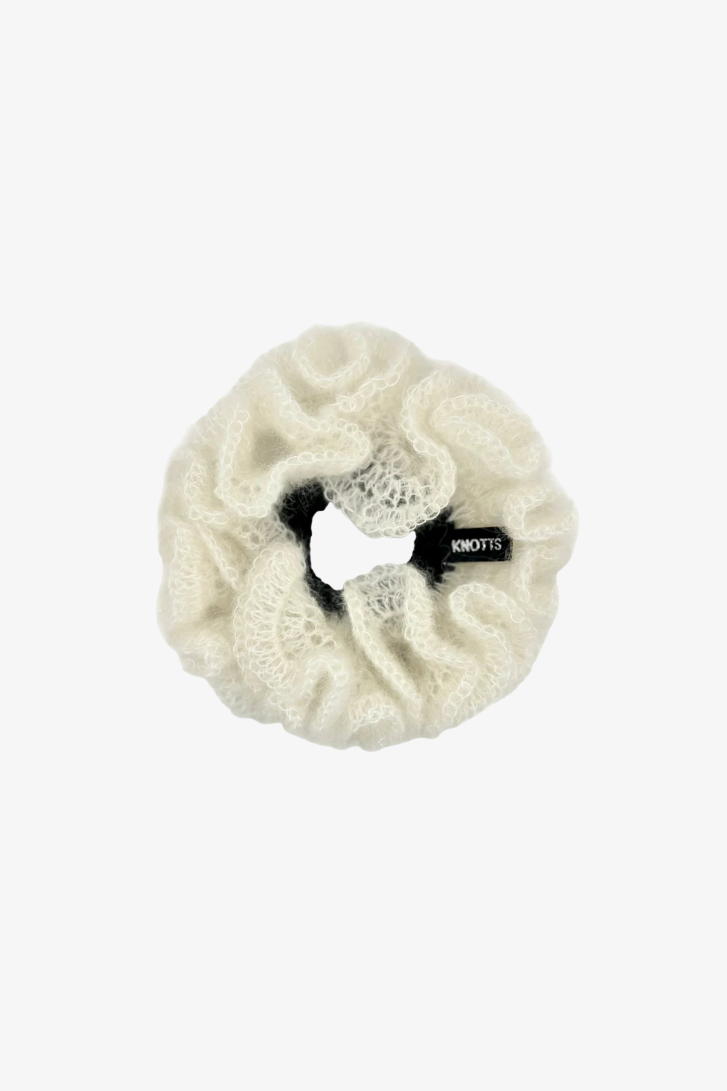 The anna scrunchie in a white background. Handmade in London!