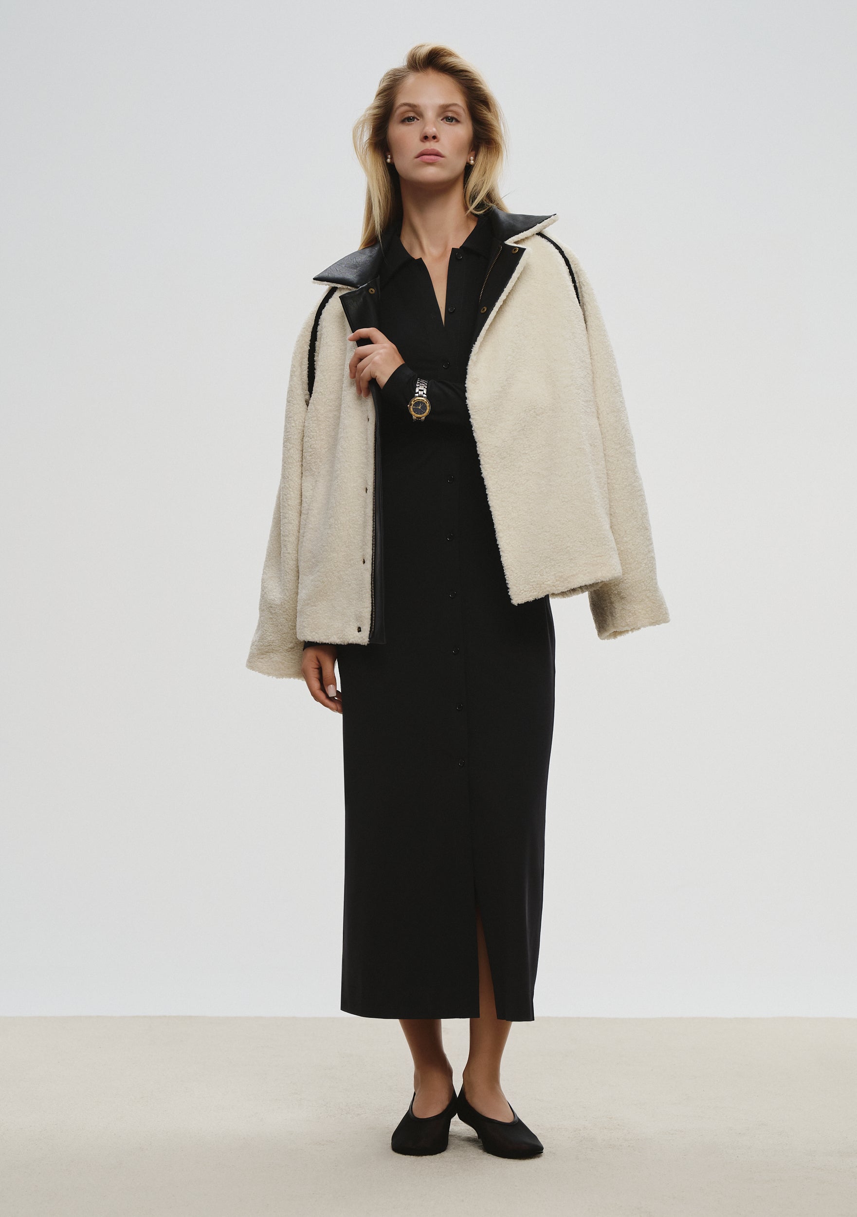 Aura Longsleeve Dress in Black