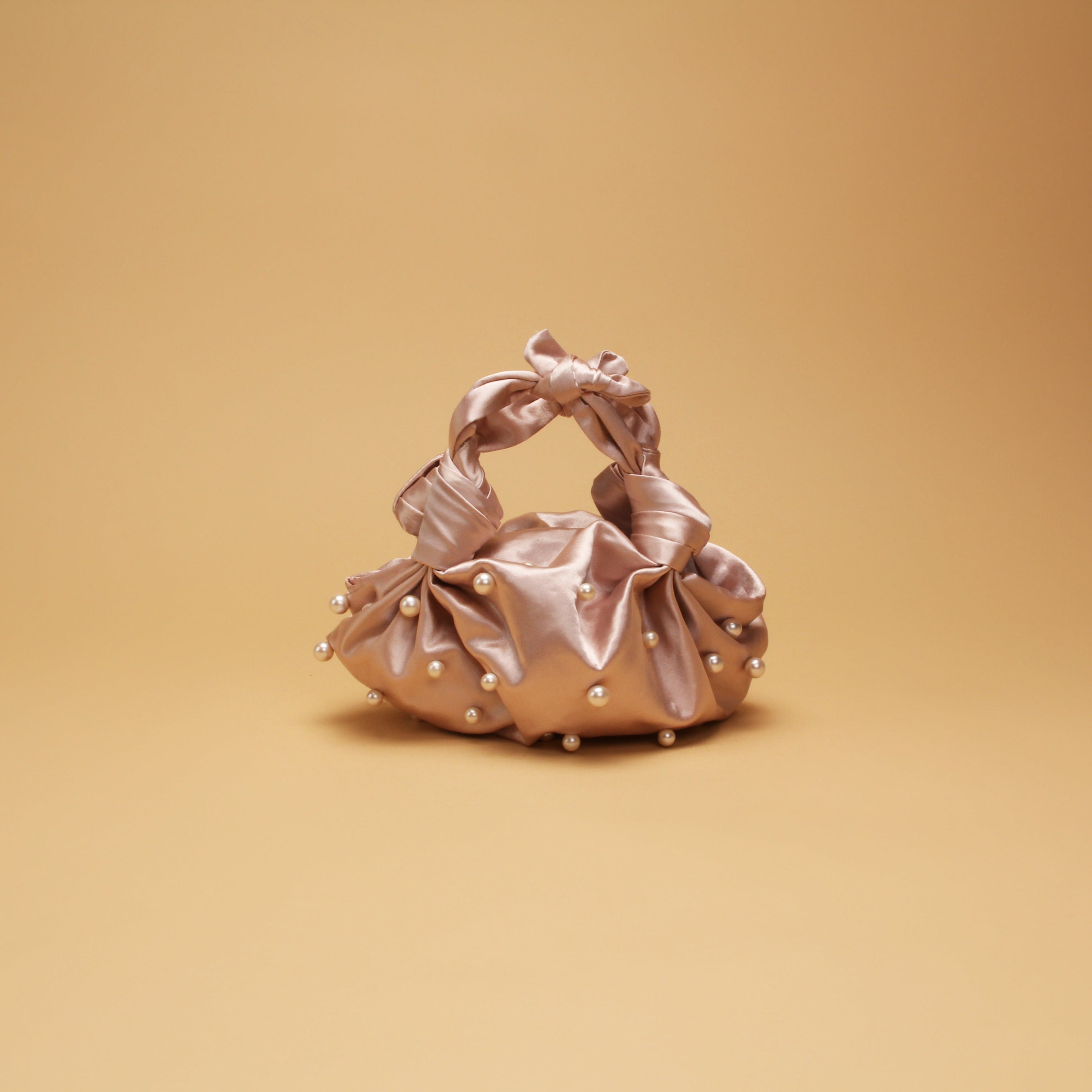 Pearl Silk Knot Bag