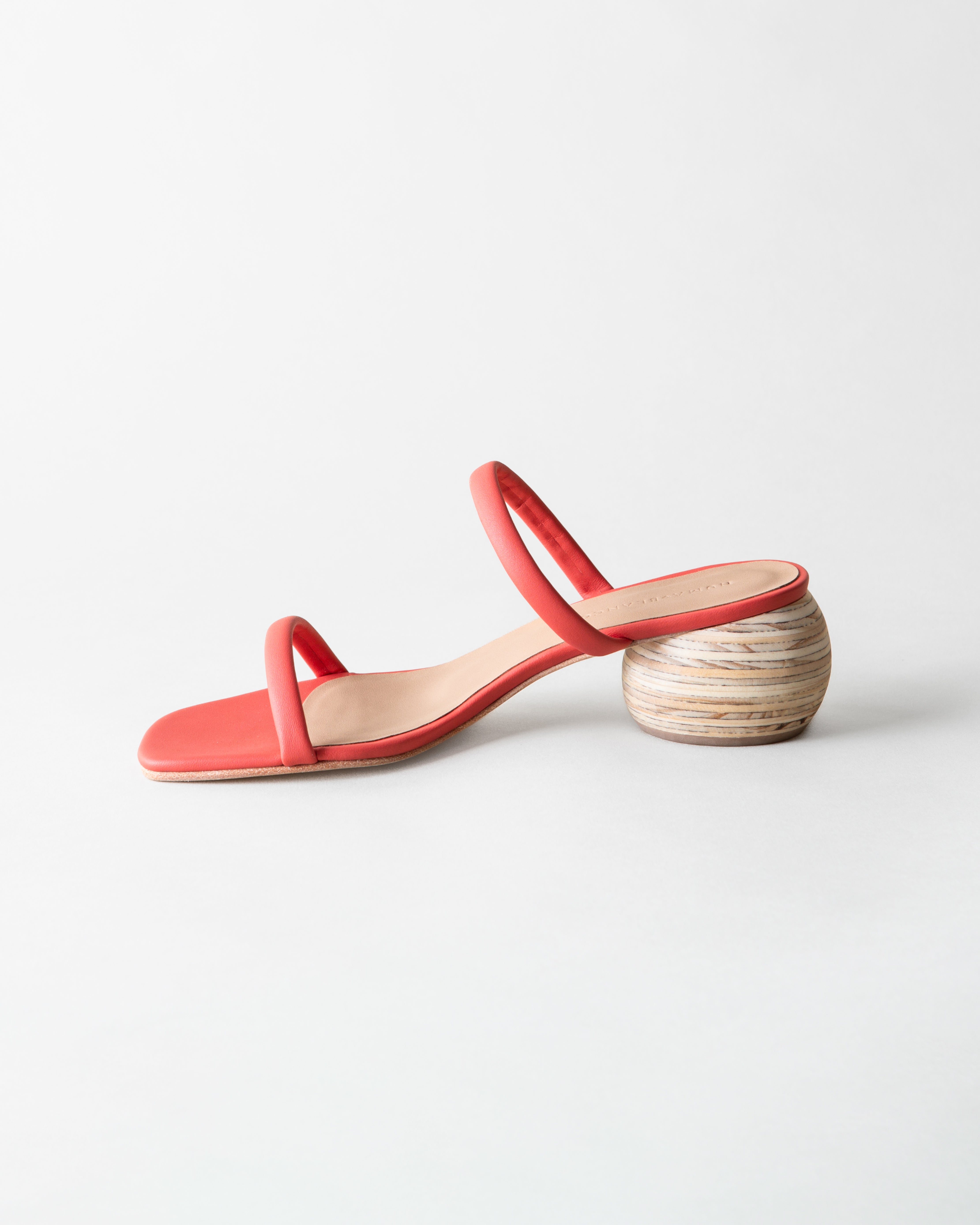 Chachi Heeled Sandal - Tomato