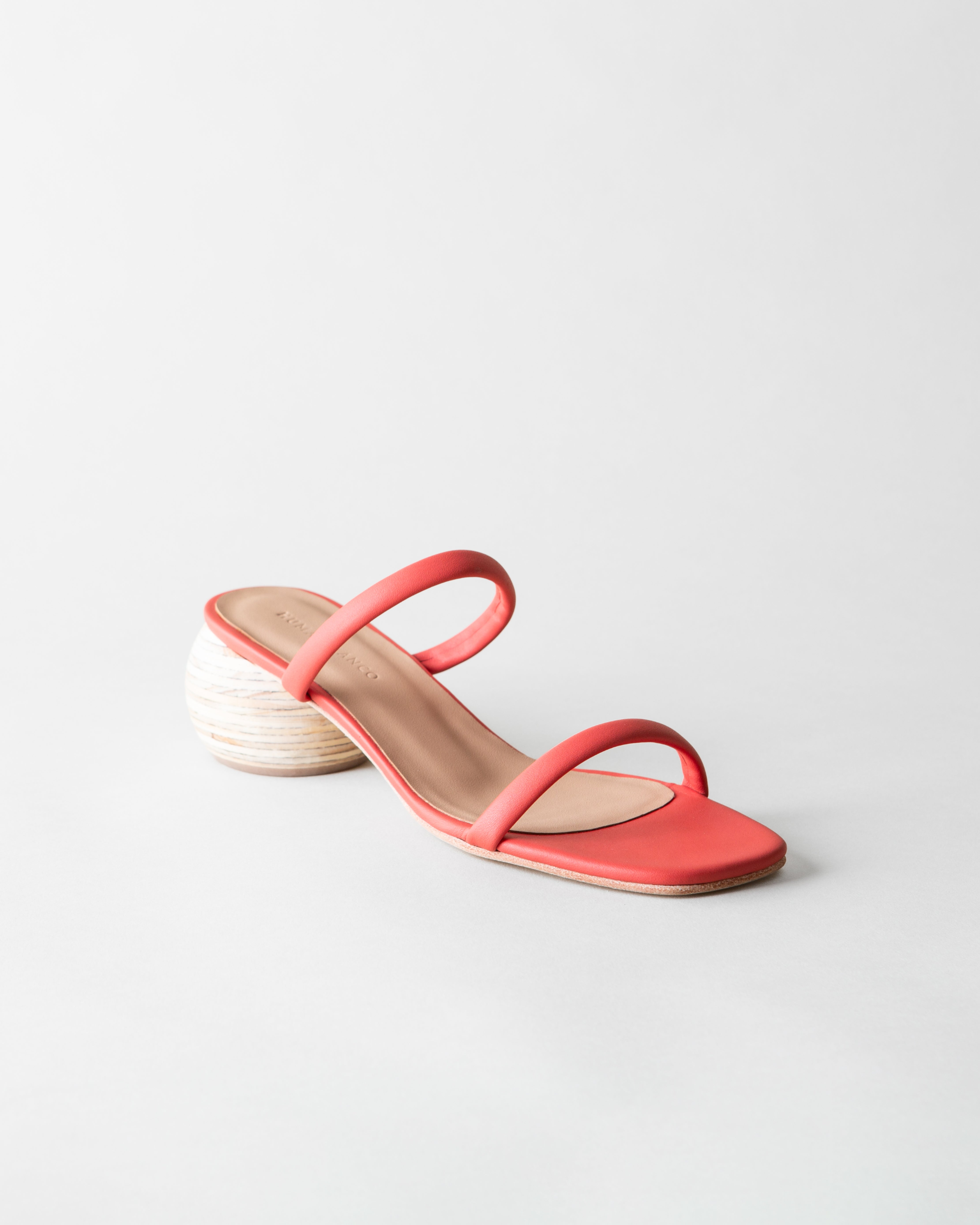 Chachi Heeled Sandal - Tomato