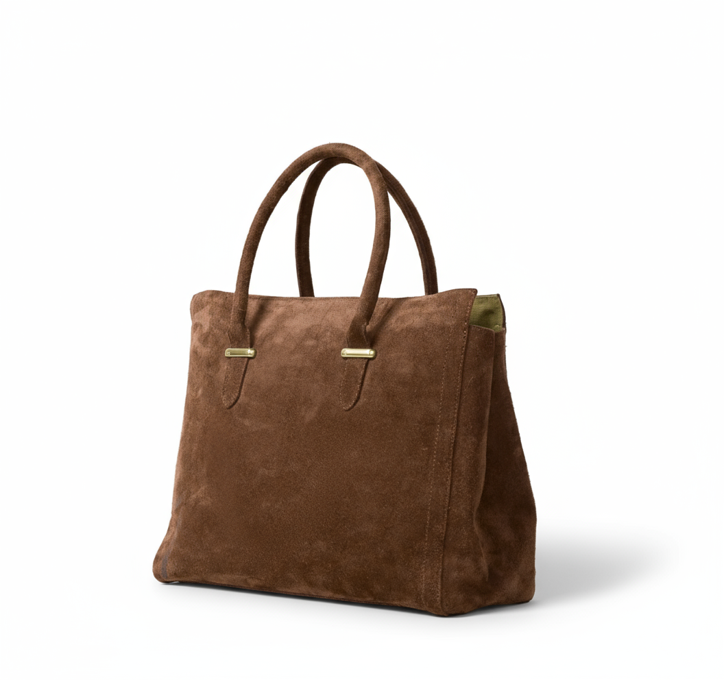 Suede Satchel