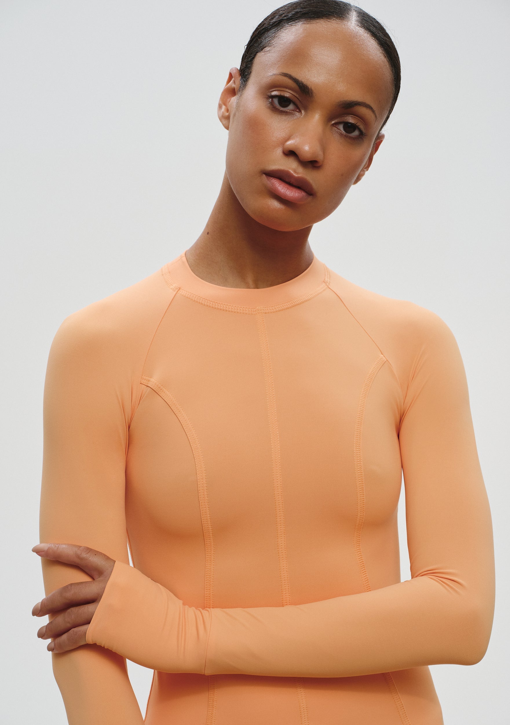 Contour Longsleeve in Orange