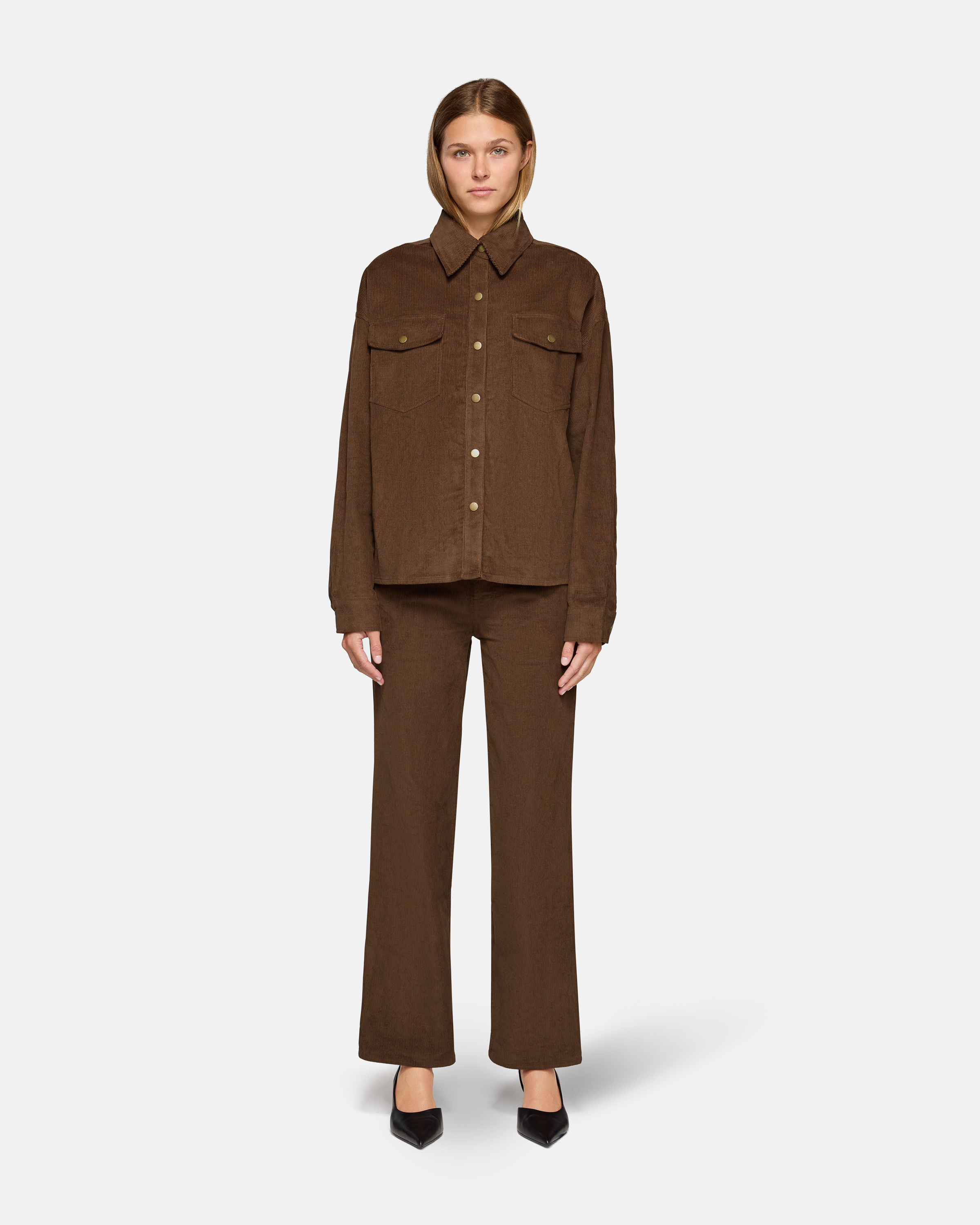 Daniele Shirt Jacket Chocolate Corduroy