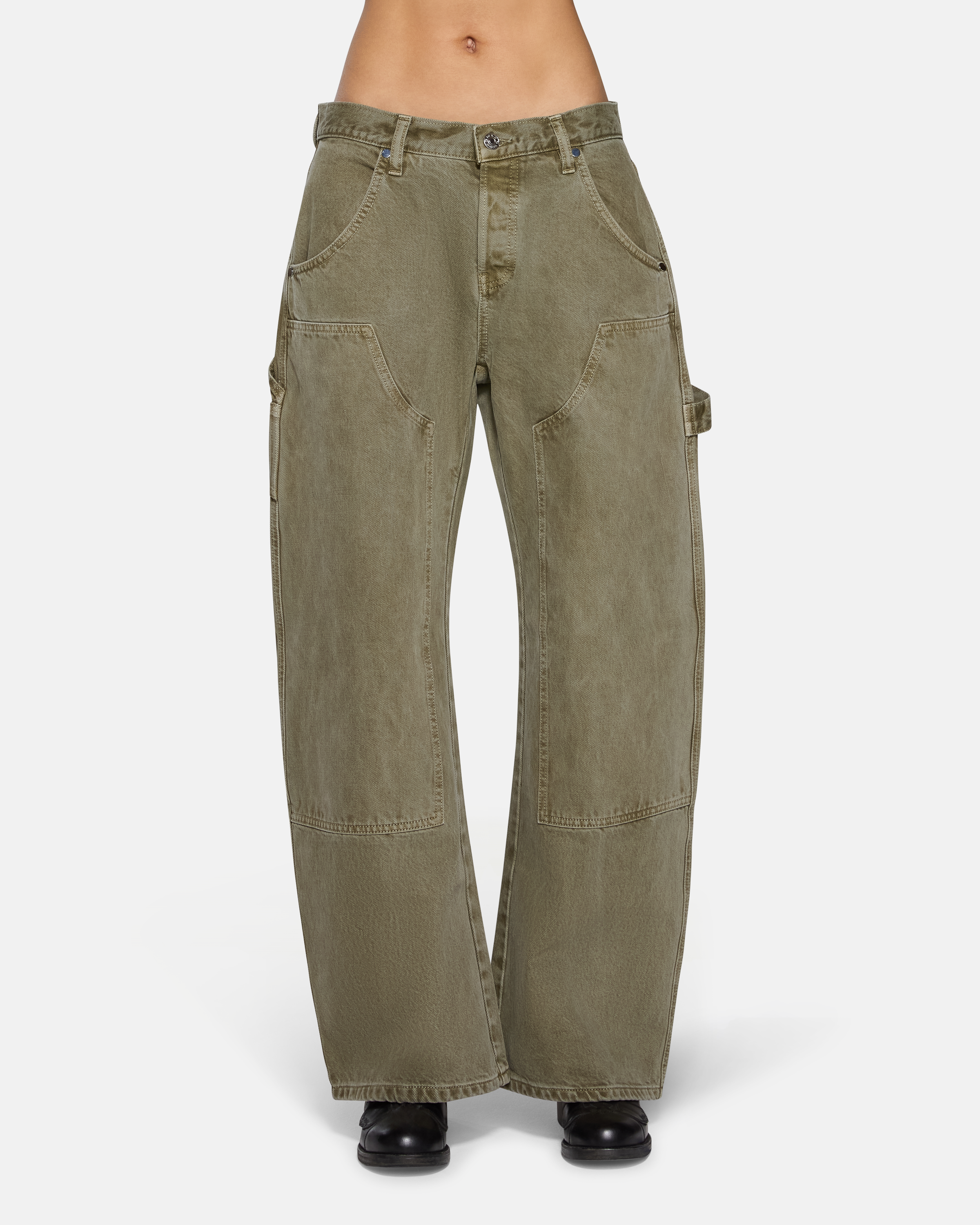 Enzo Double Knee Carpenter Faded Army