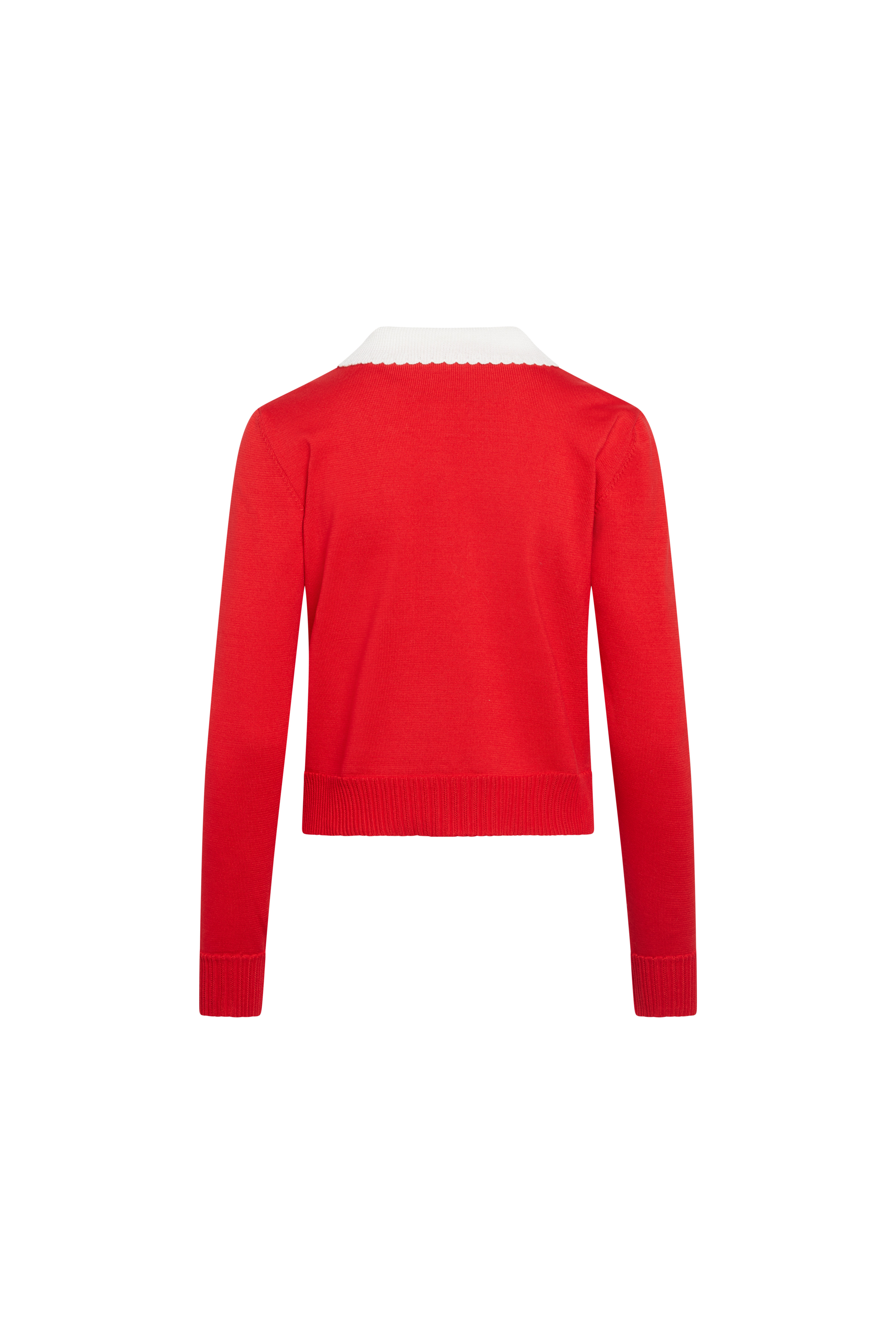 MS. PENNYWORTH CARDIGAN RED LONG