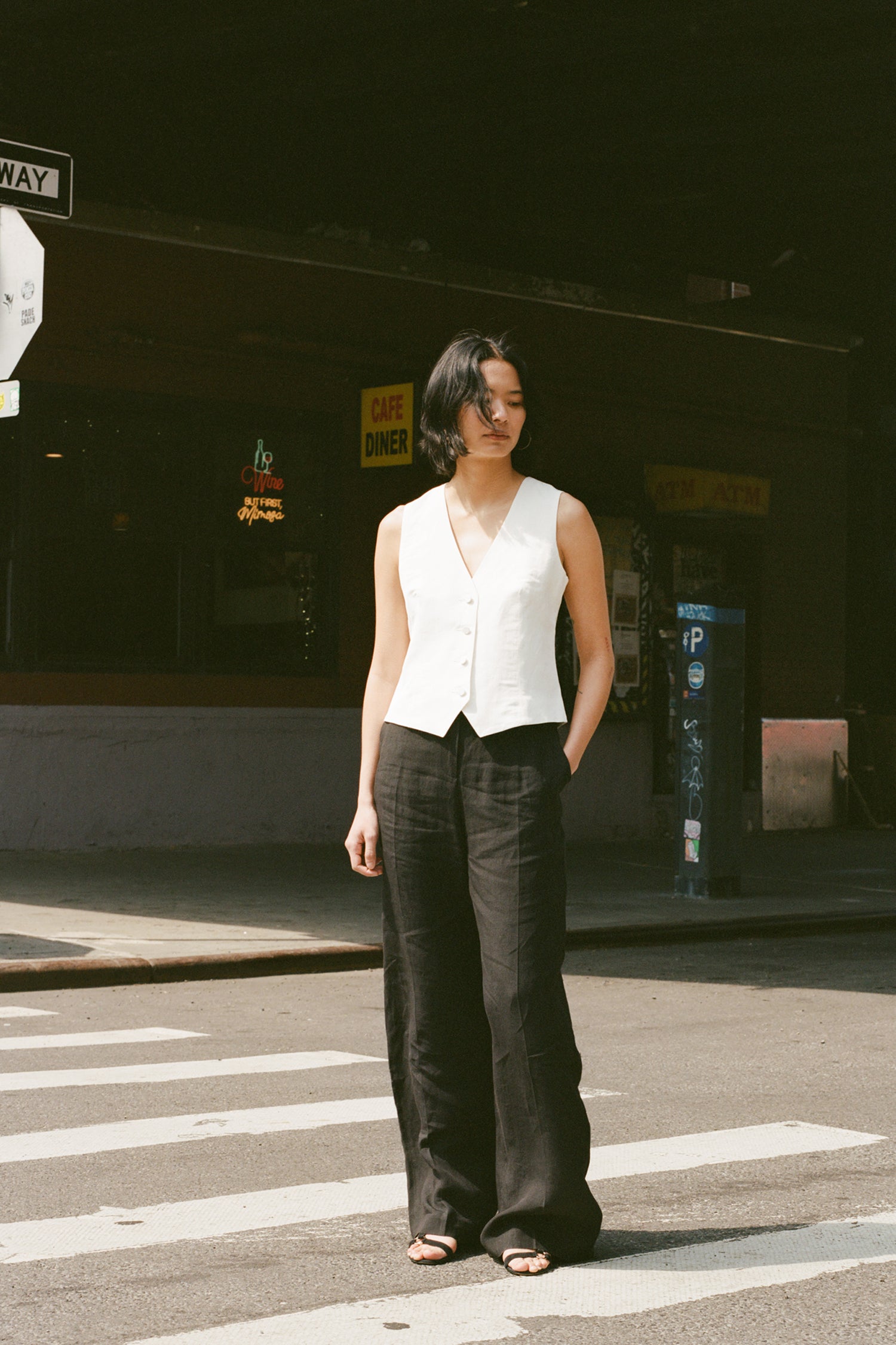 Kate Linen and Silk Waistcoat
