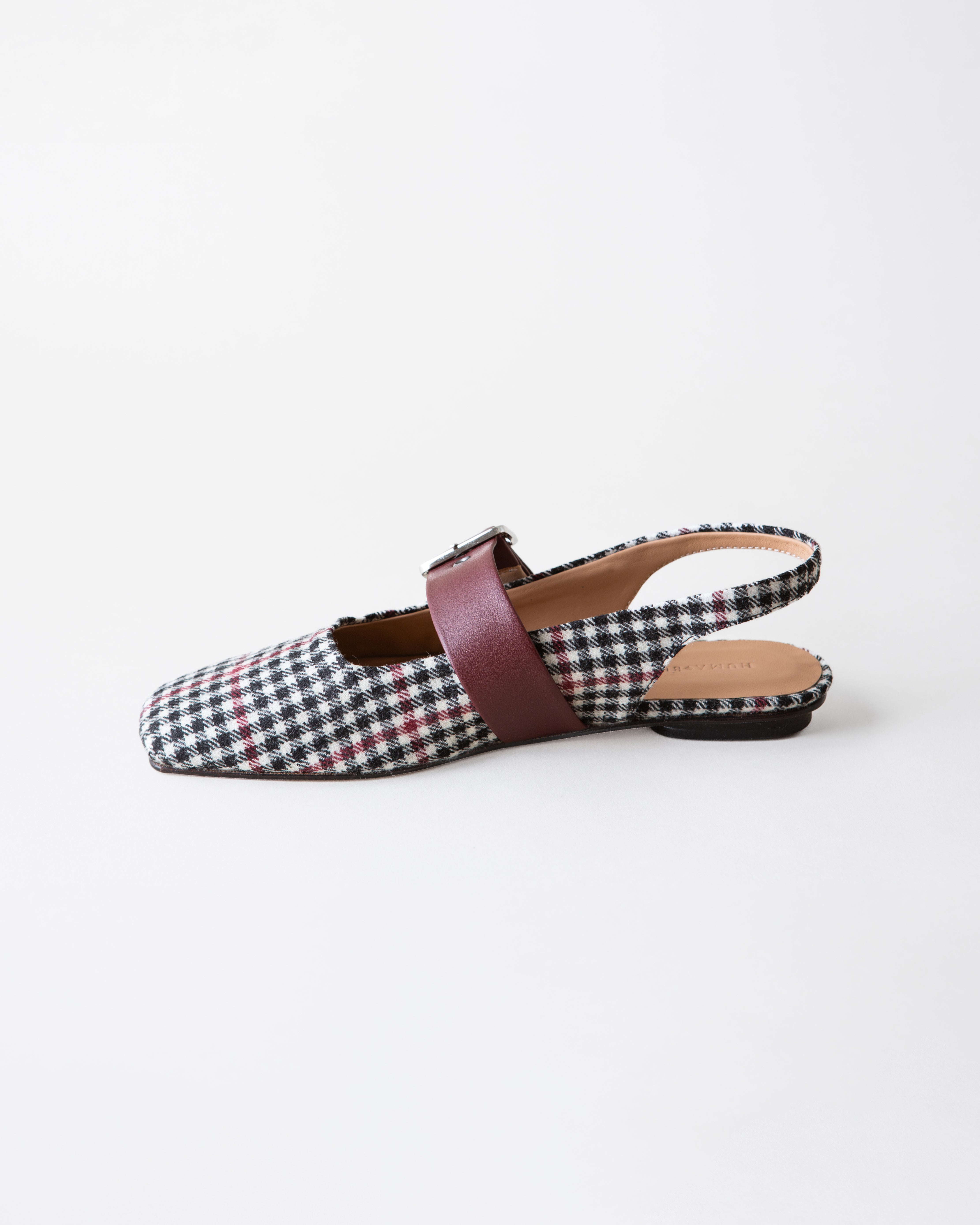 Farrah Slingback - Black + White Tweed