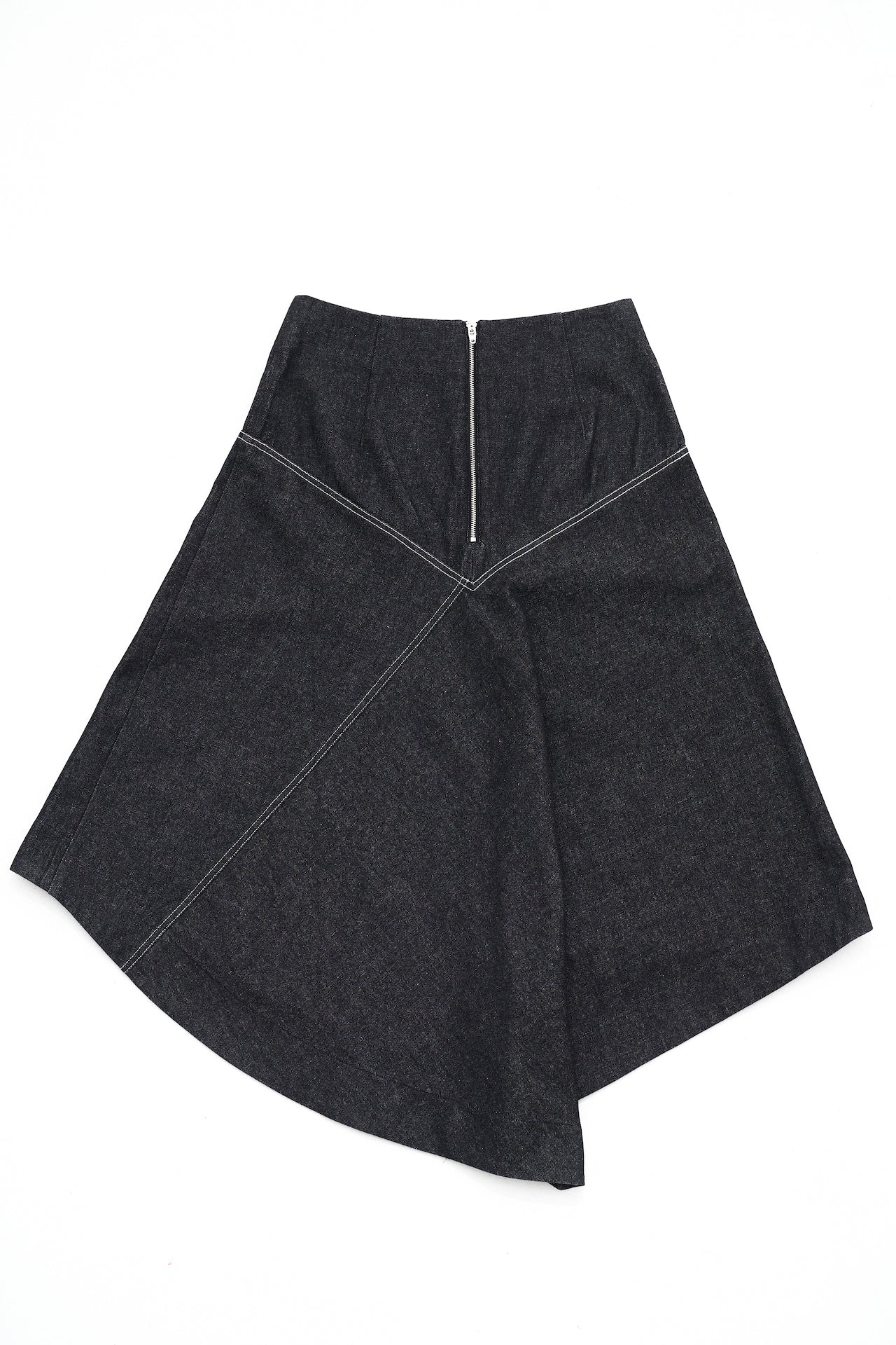 The Genevieve skirt in a white background. 100% made from sustainable materials.