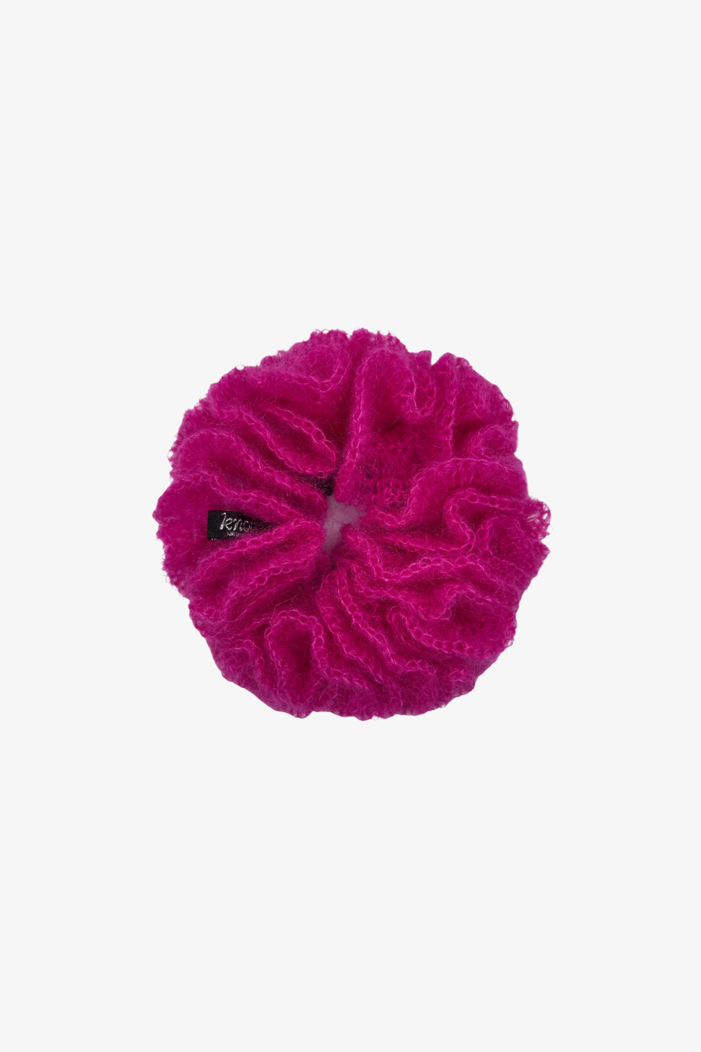 The halena scrunchie in a white background. Handmade in London!