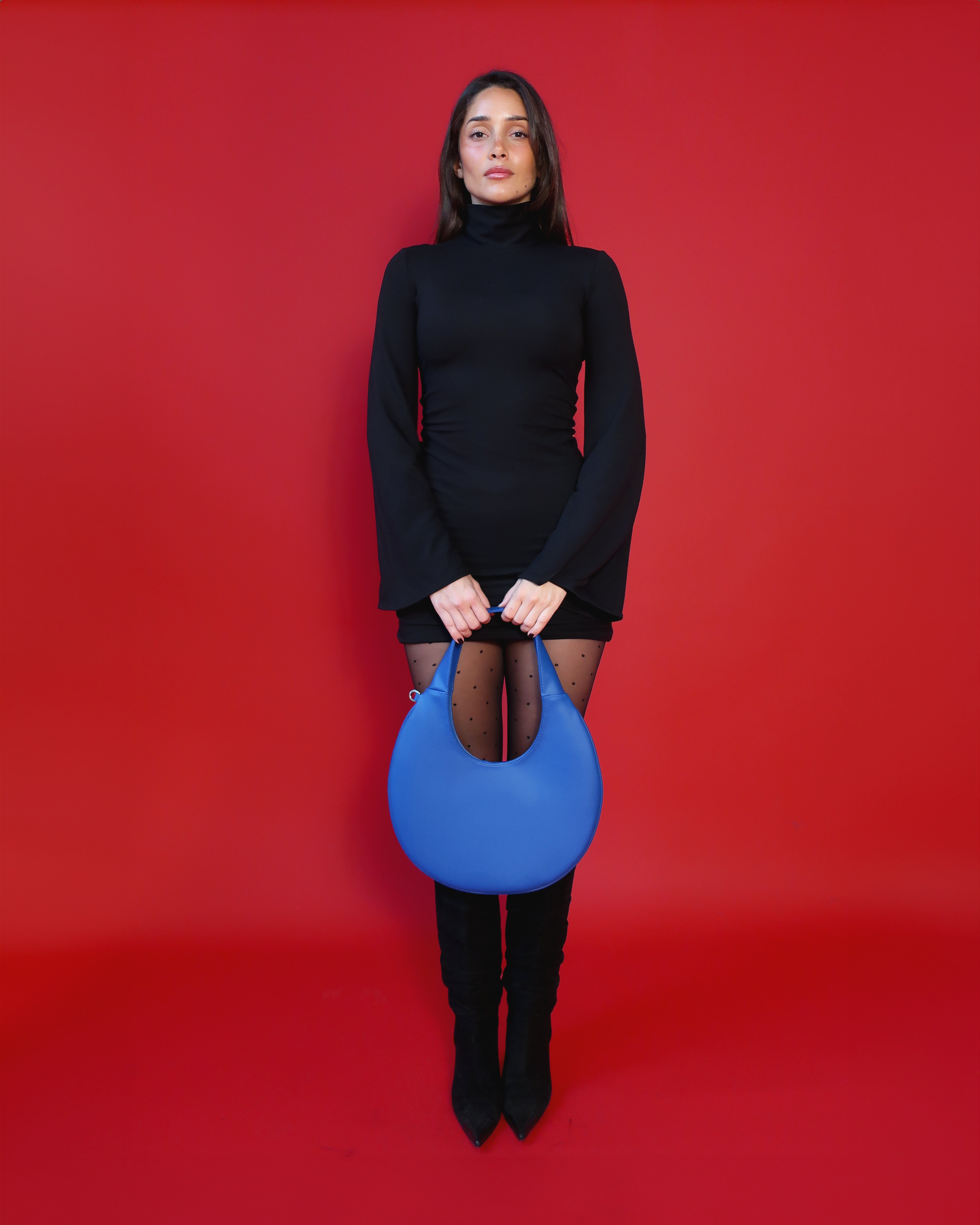 Agnes Moon Bag - Electric Blue
