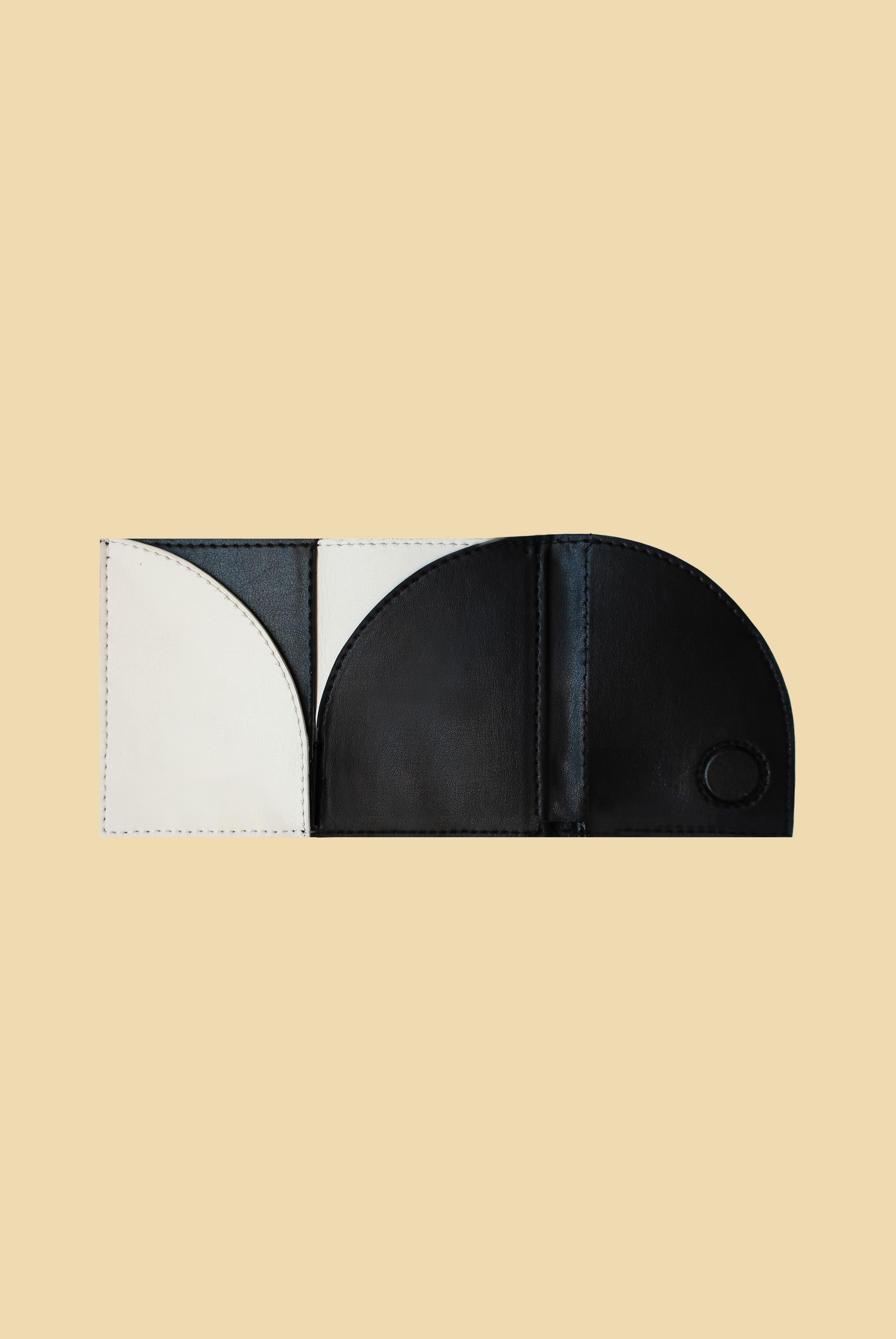 Ines Bi-Fold Wallet - Black & White