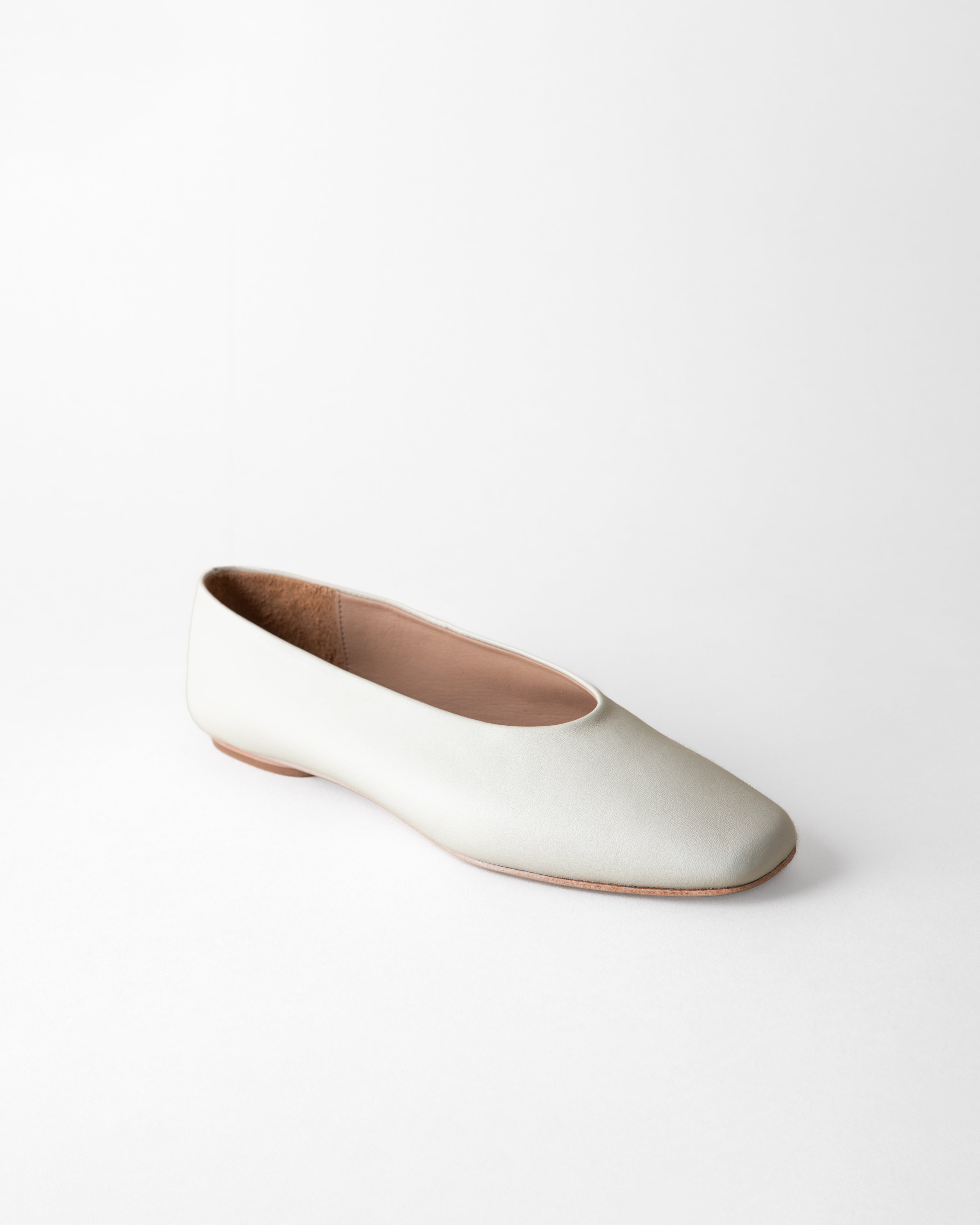 Margaux Ballet Flat - Bone Nappa