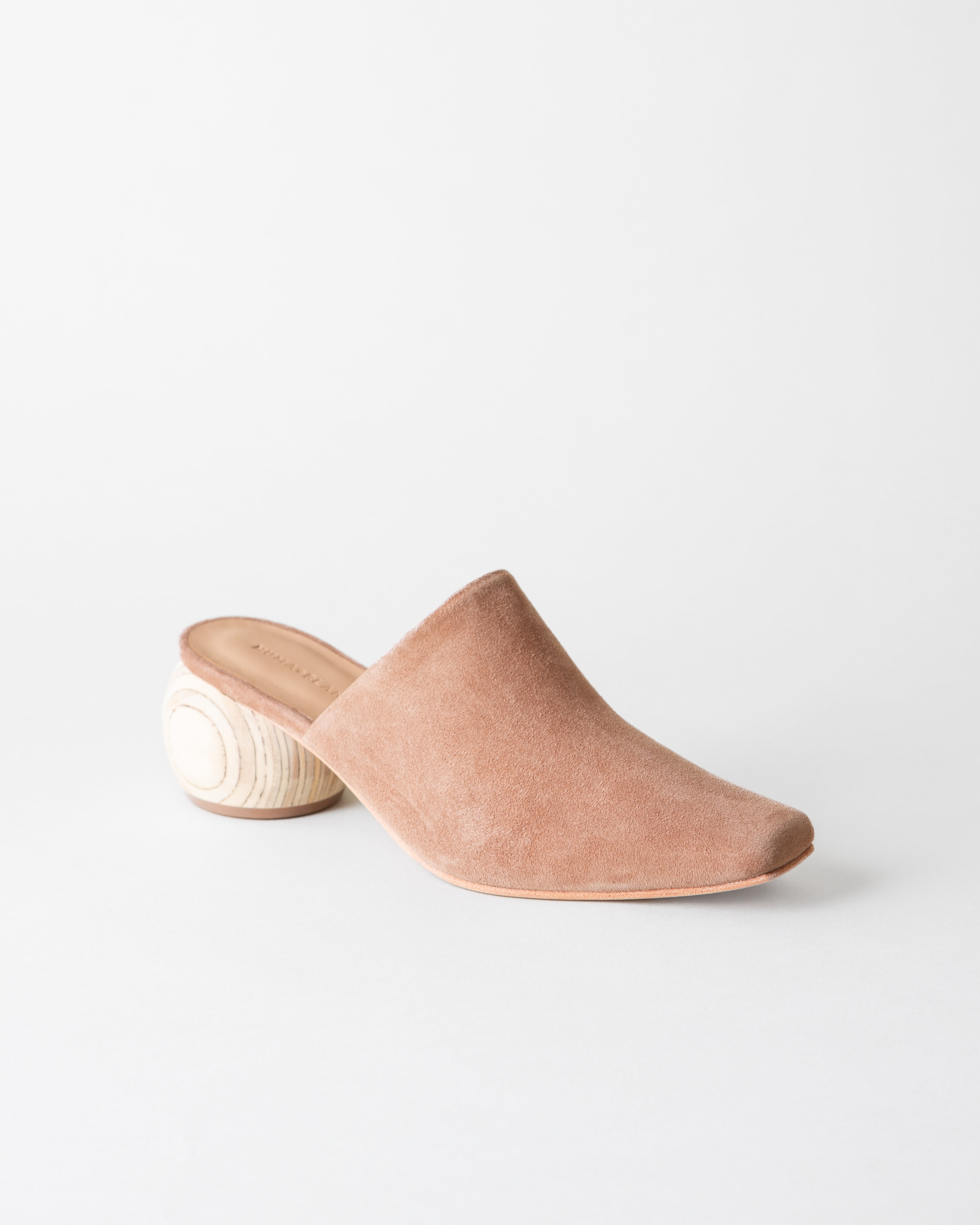 Mina Mule - Latte Suede