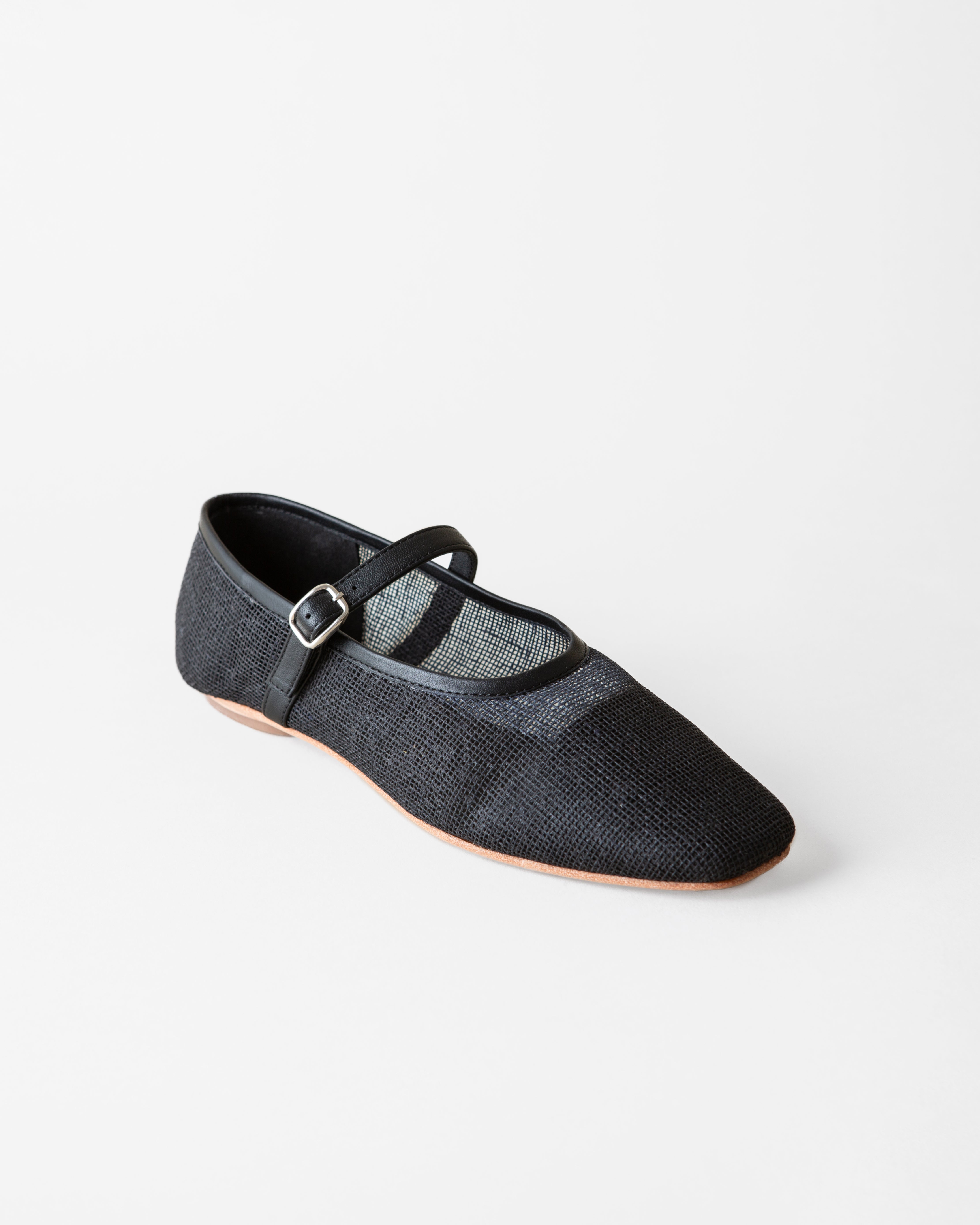 Penny Ballet Flat - Coal Jute