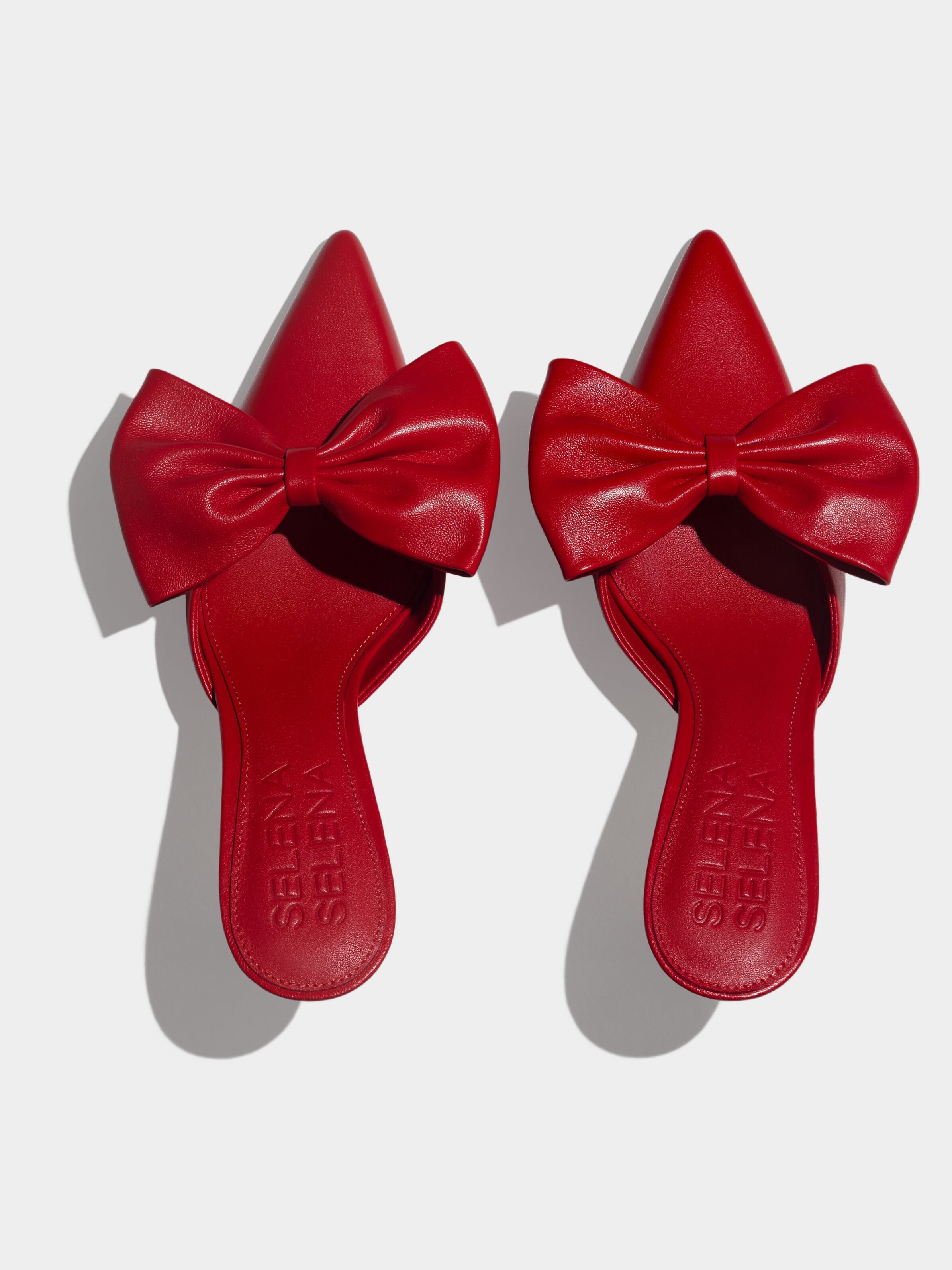 The Vixen Bow Mule in Reckless Red
