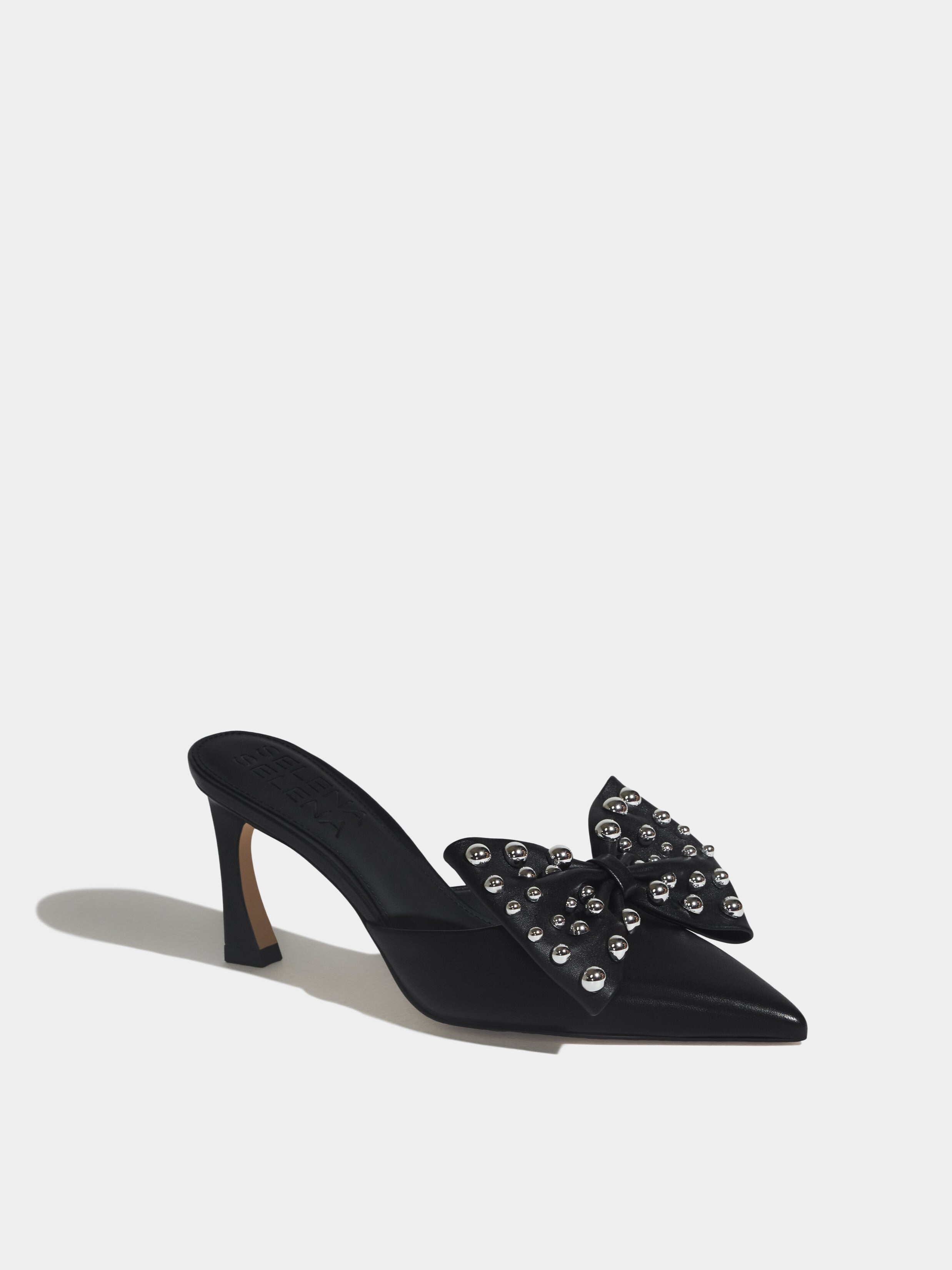 The Vixen Bow Mule in Black