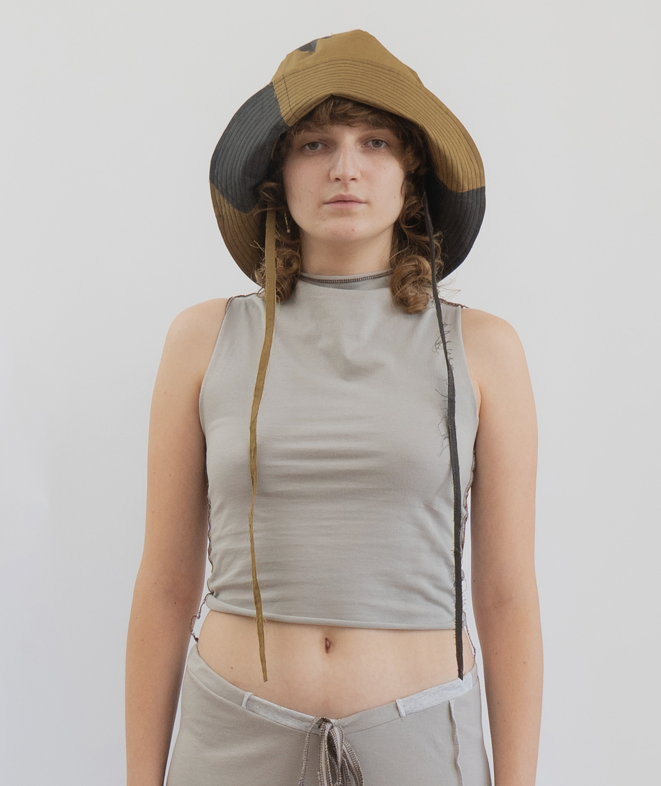 Drape Neck Top - Grey