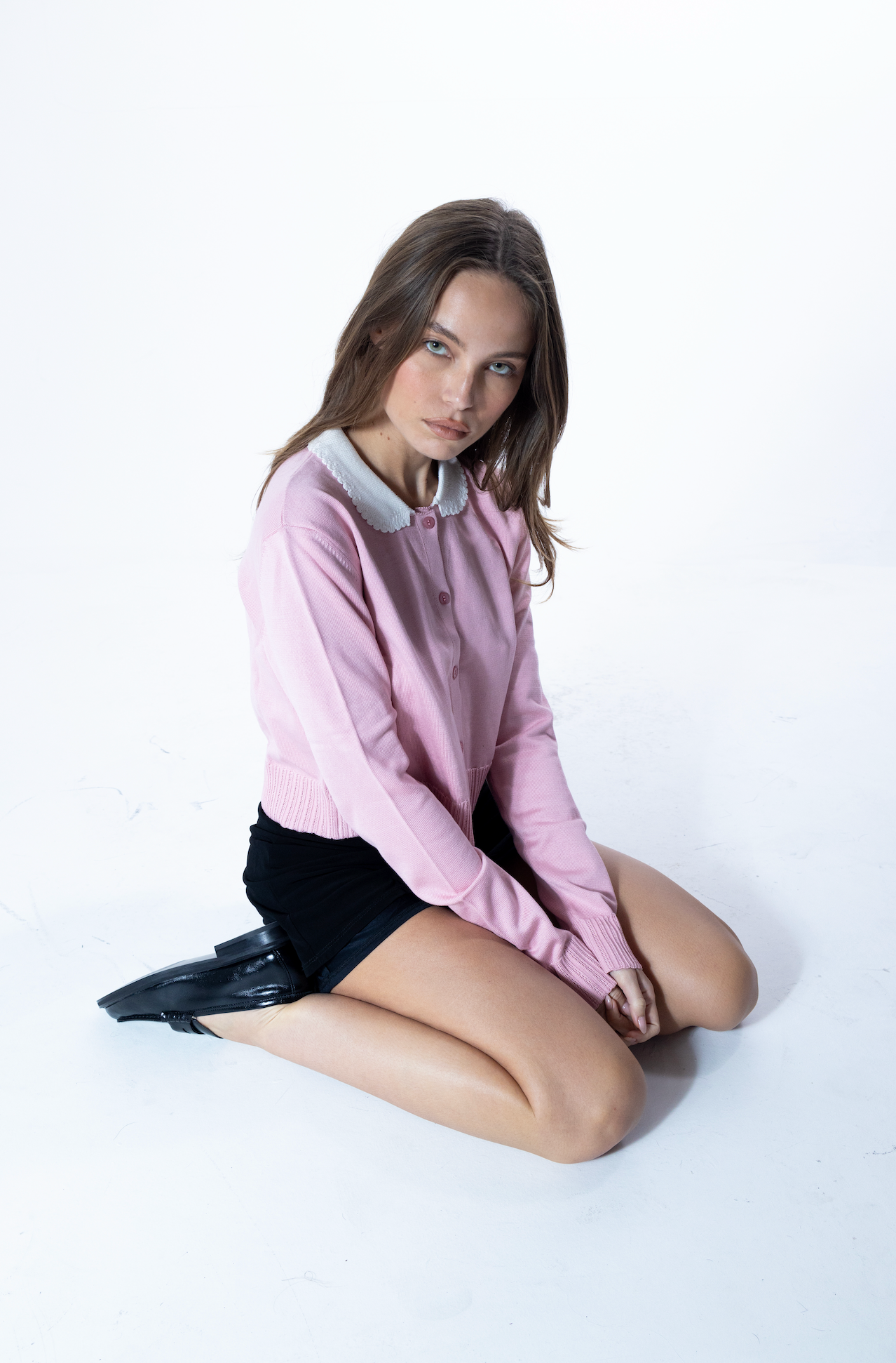 MS. PENNYWORTH CARDIGAN PINK LONG