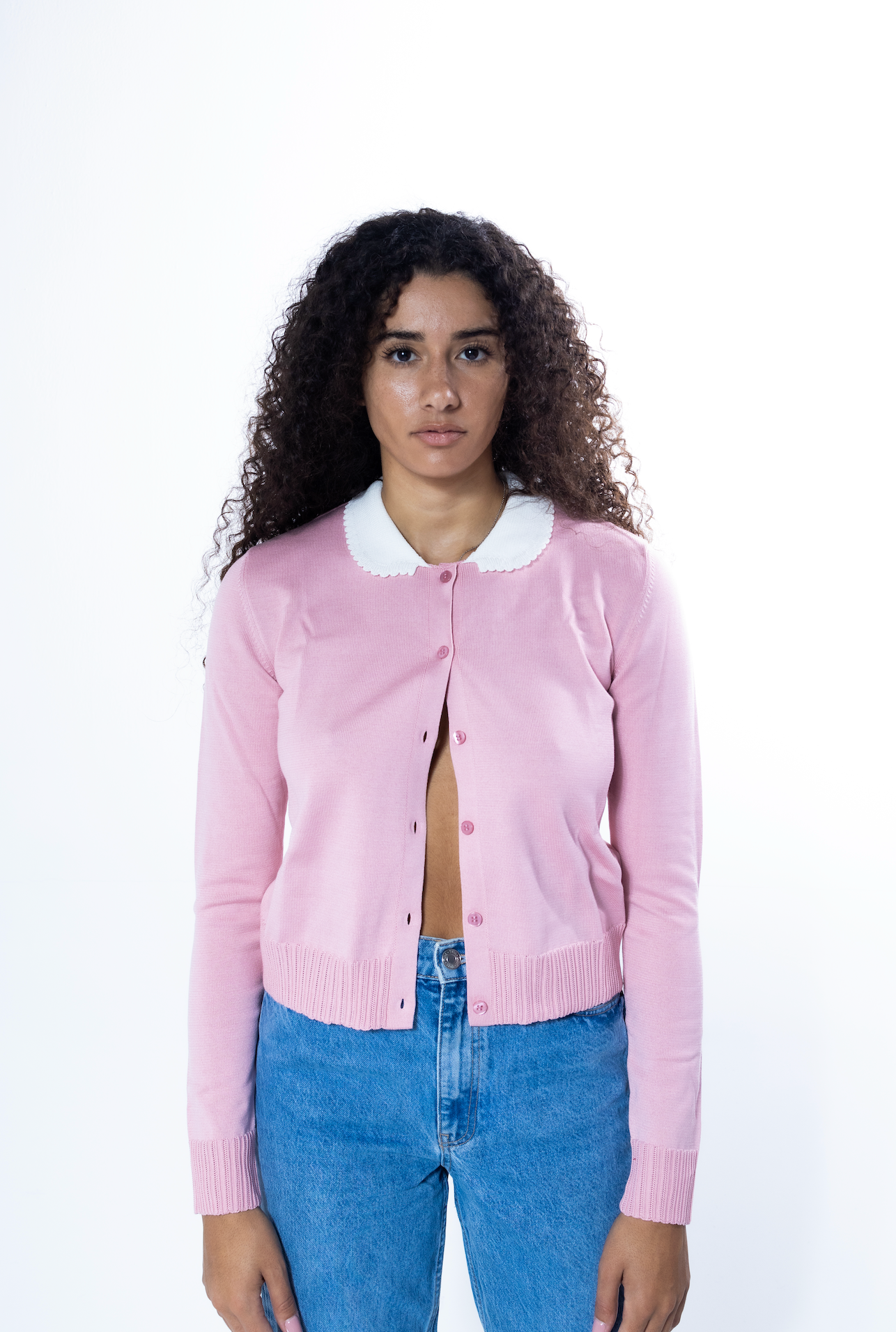MS. PENNYWORTH CARDIGAN PINK LONG