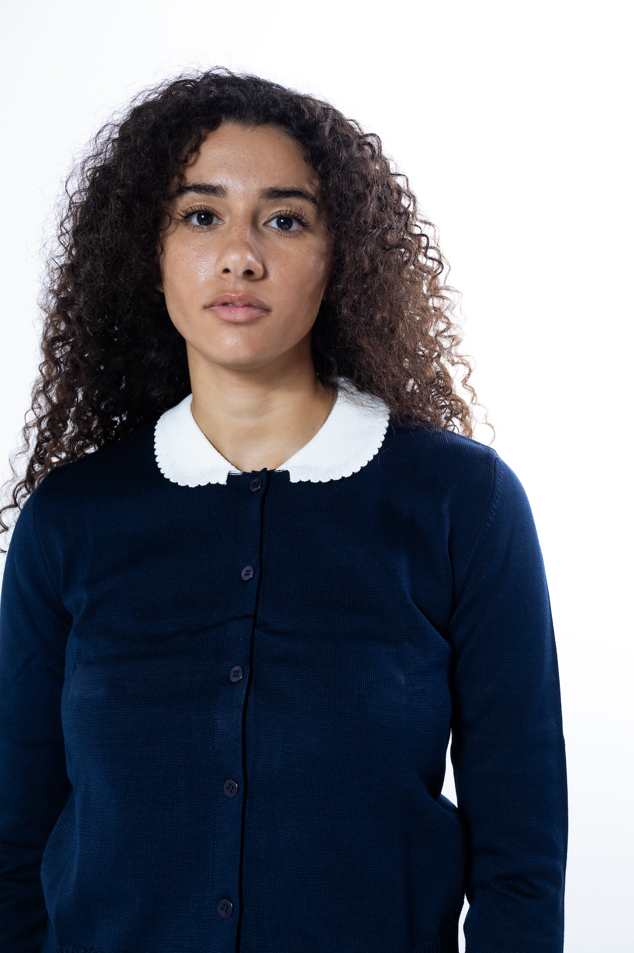 MS. PENNYWORTH CARDIGAN NAVY LONG