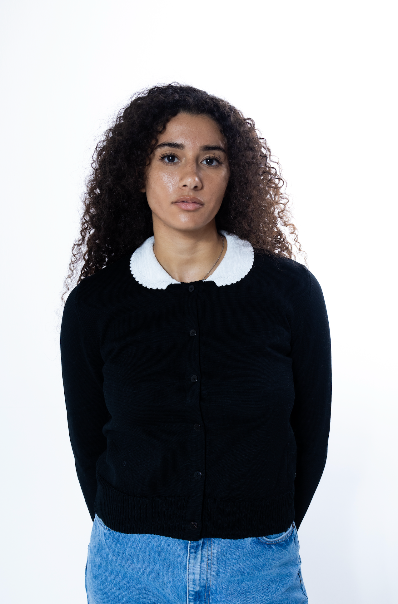 MS. PENNYWORTH CARDIGAN BLACK LONG