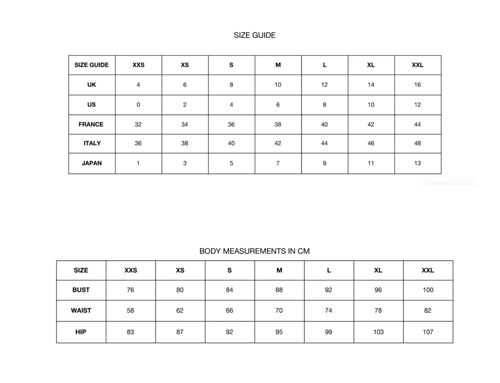 Size Guide