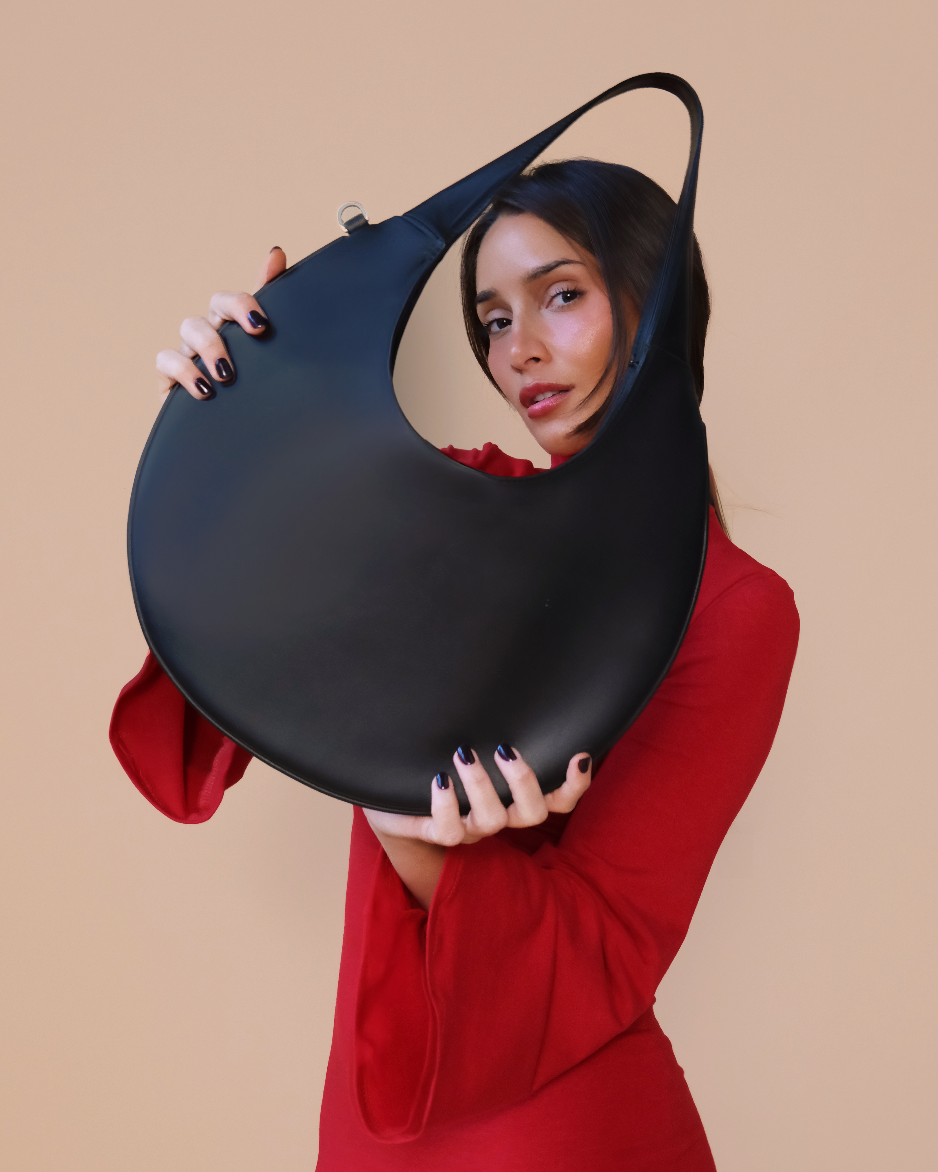 Agnes Moon Bag - Black