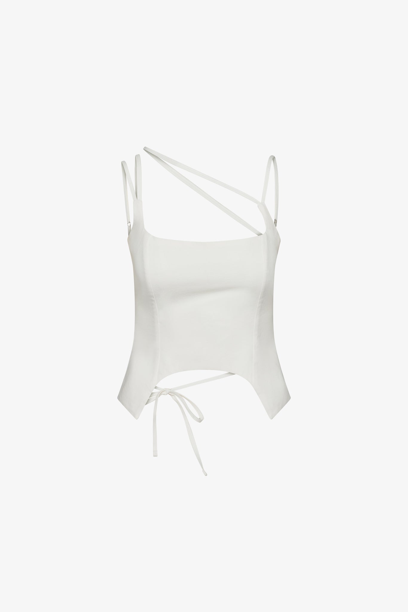 The white u top in a white background. Heavyweight 100% Organic Cotton.