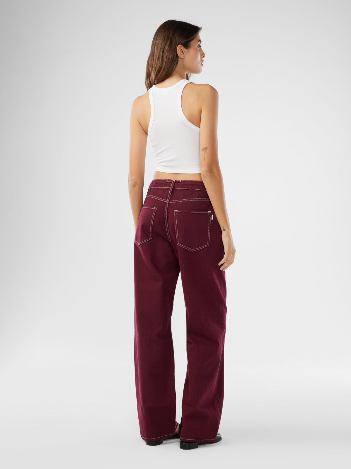 Nesta Mid-Rise Drawstring - Eclipse Red