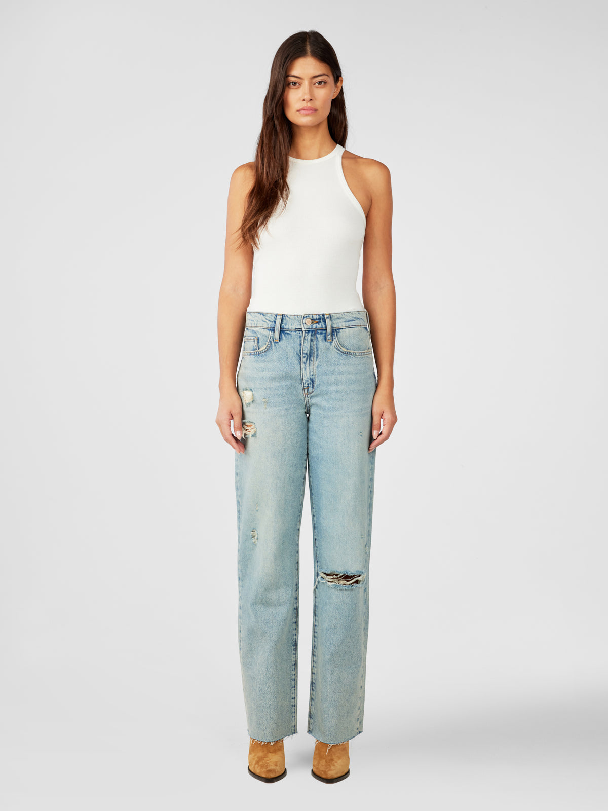 Birkin Mid-rise Straight Leg - Venice Vintage Indigo