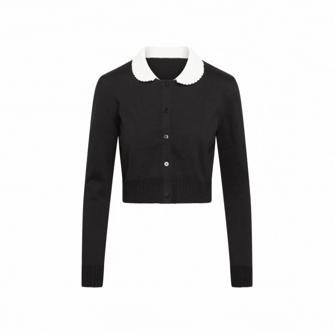 MS. PENNYWORTH CARDIGAN RED CROPPED