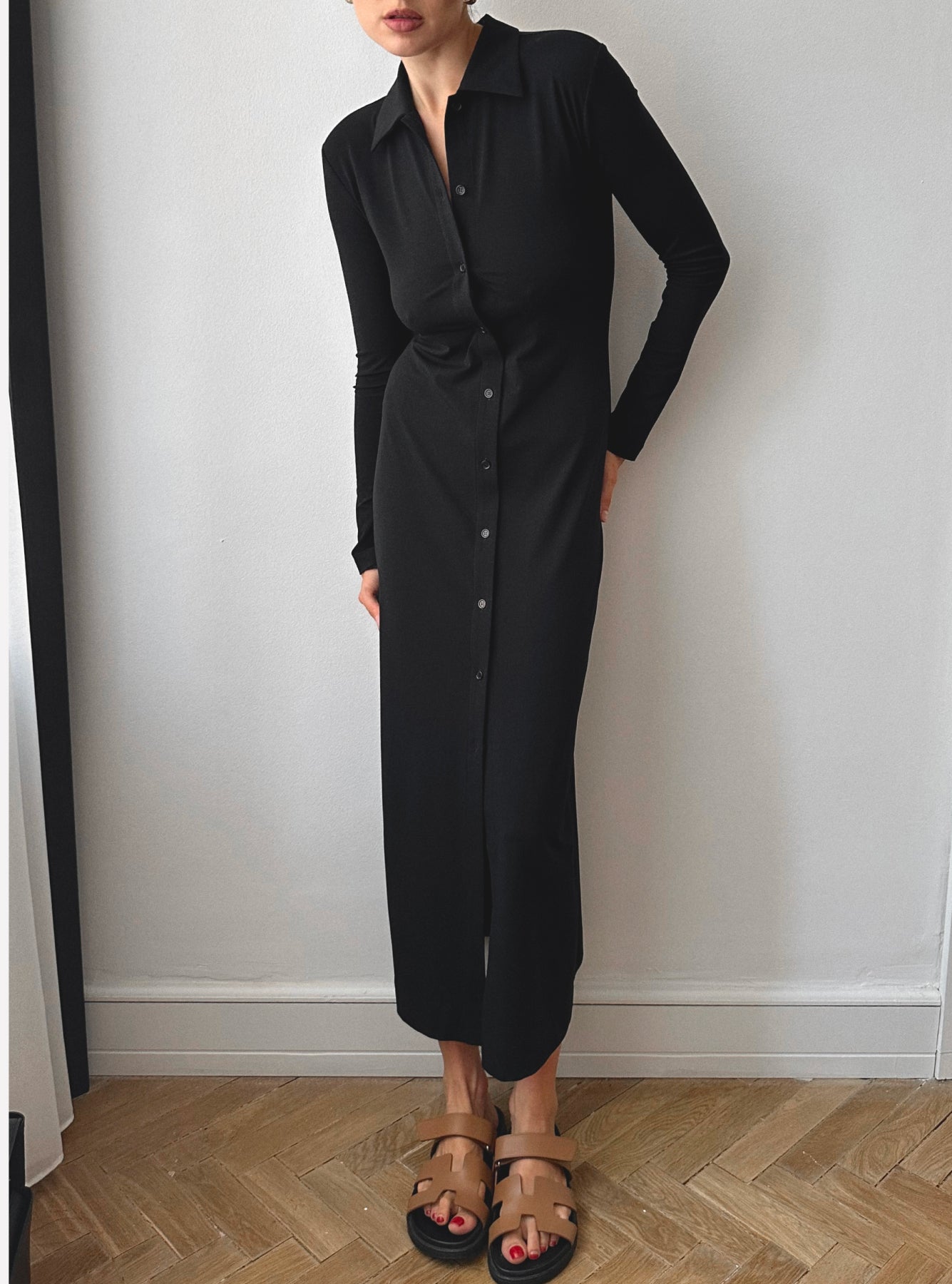 Aura Longsleeve Dress in Black