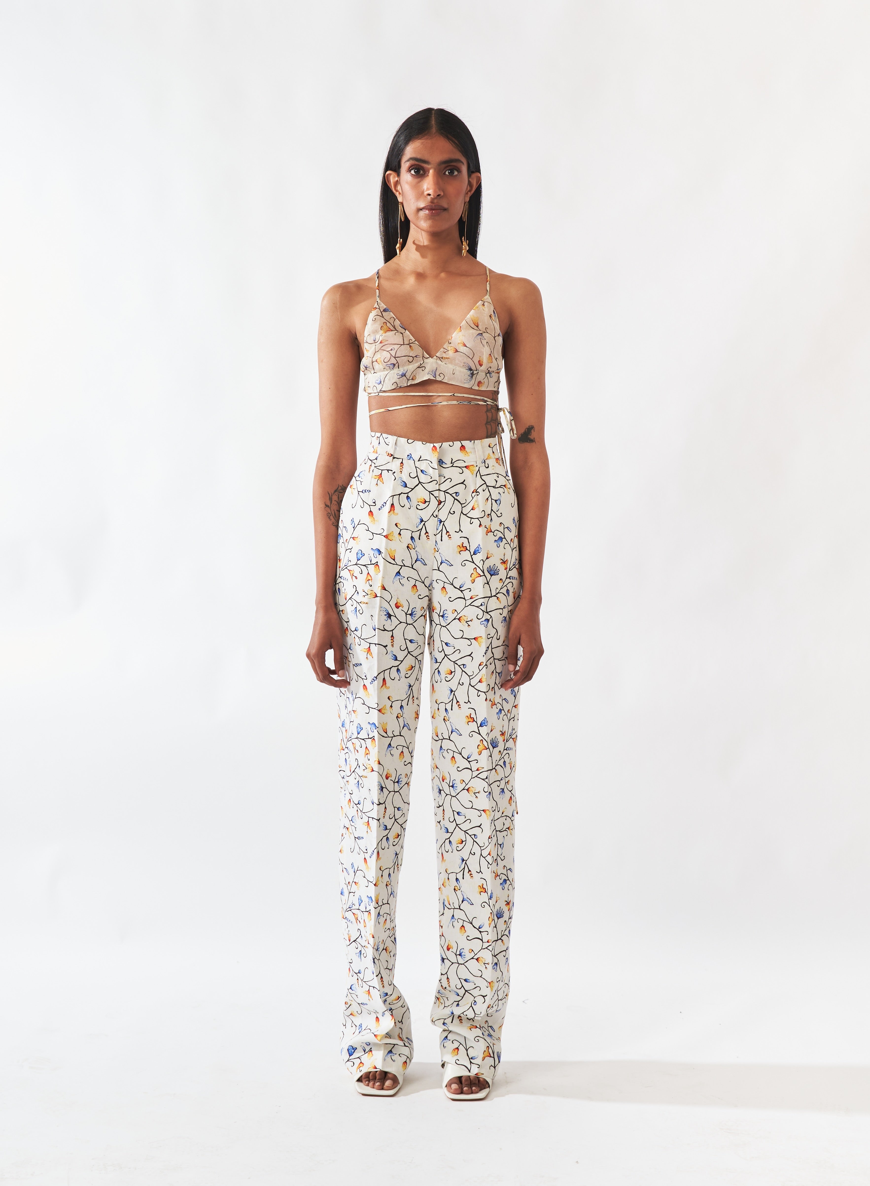 Floral Silk Bralette