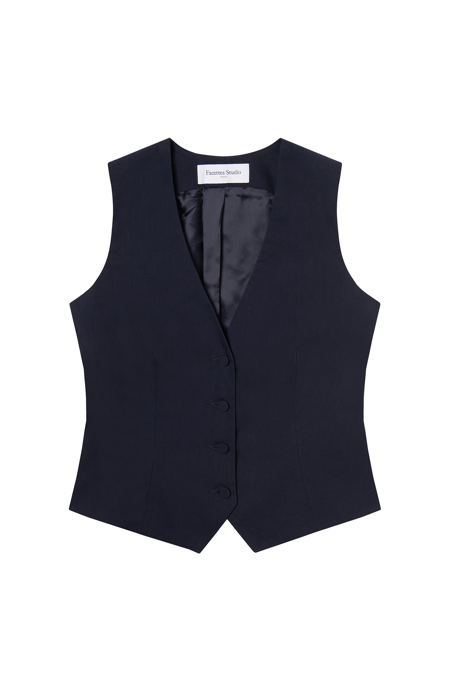 Kate Textured Cotton Canvas Vest