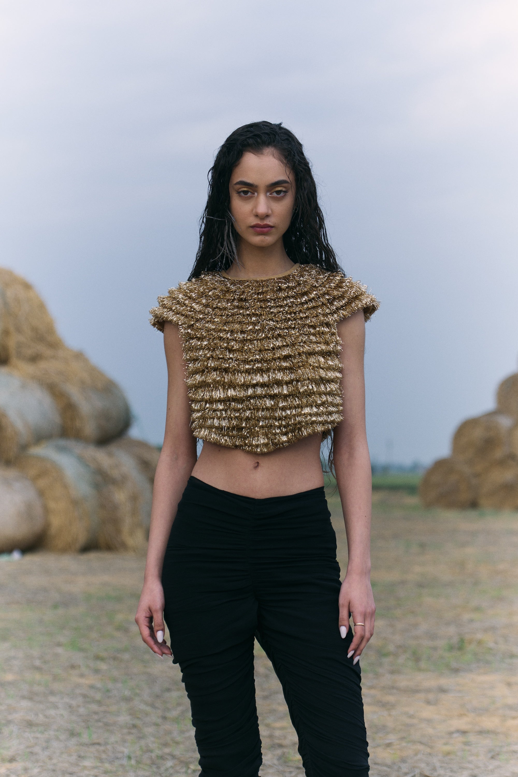 Golden Kiran Cropped Top