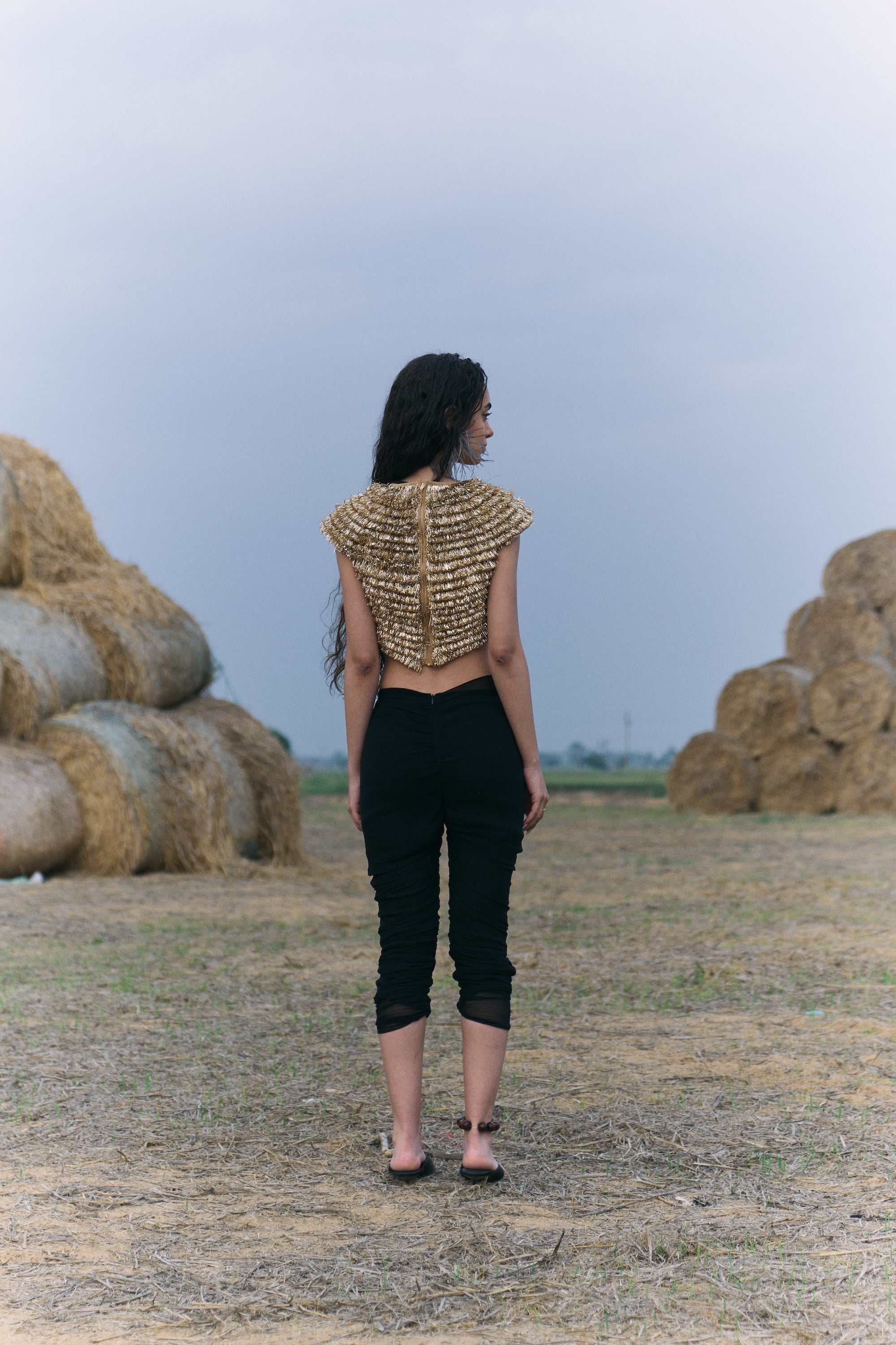 Golden Kiran Cropped Top