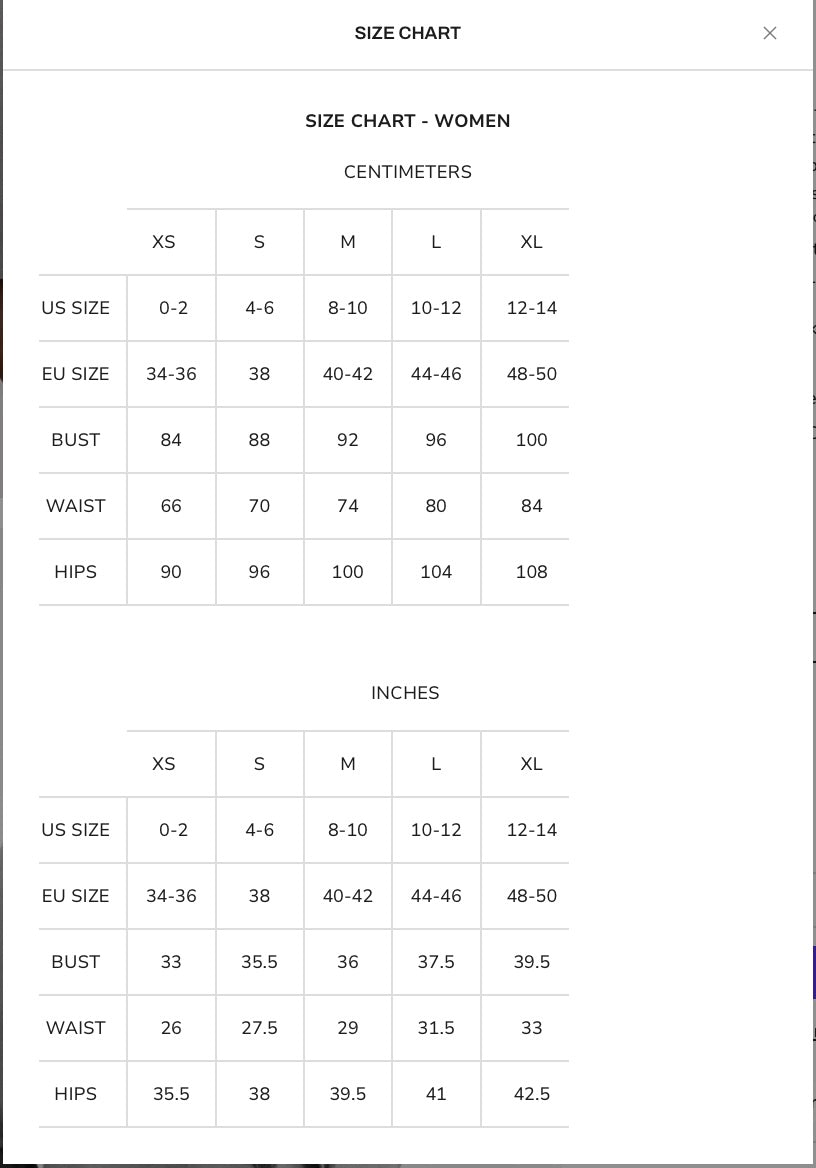Size Guide