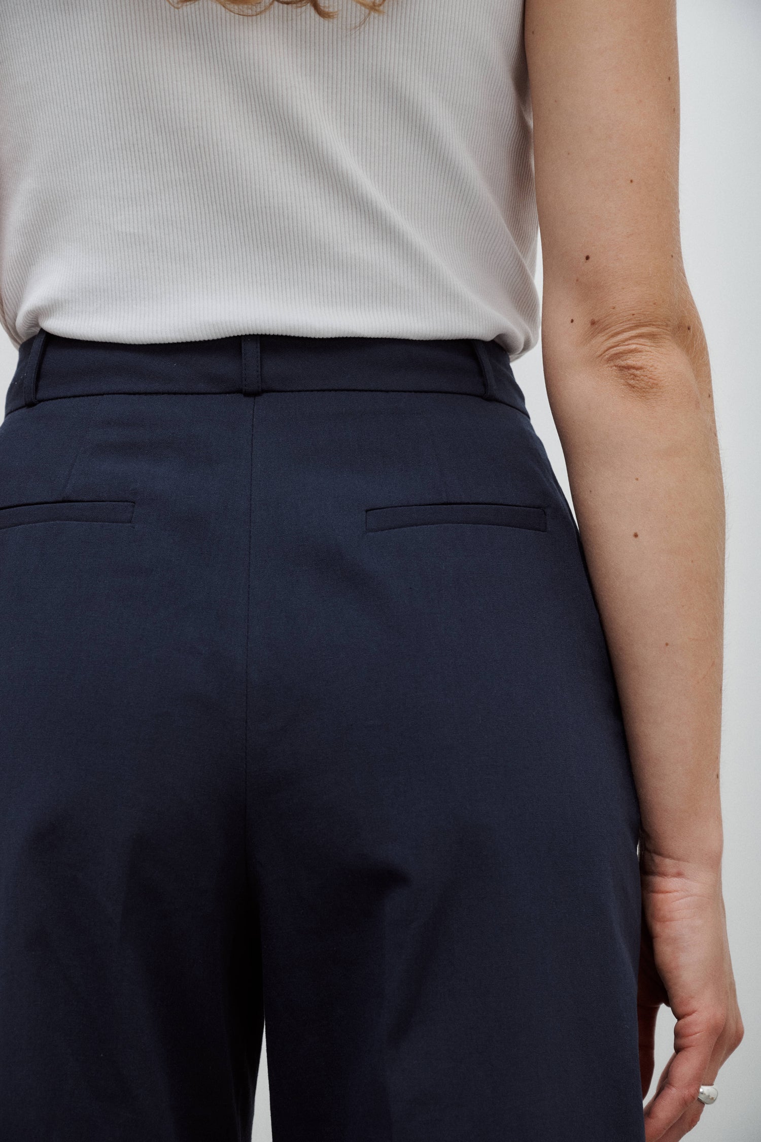 Bianca Textured Cotton Canvas Trousers