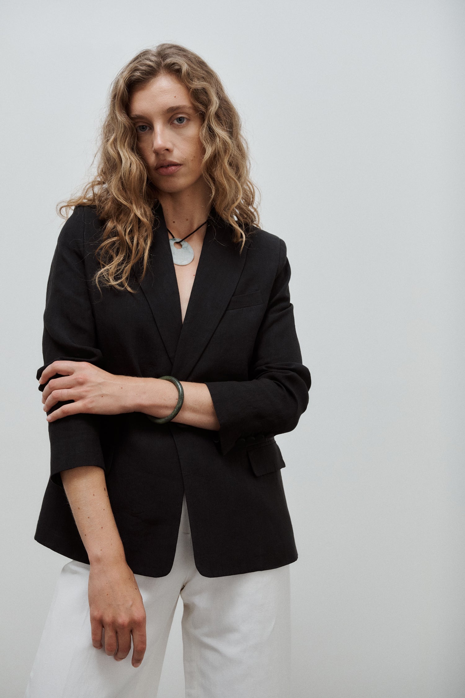 Lauren Linen Canvas Blazer