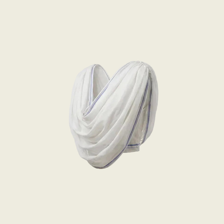 Handwoven cotton Dhoti draped top