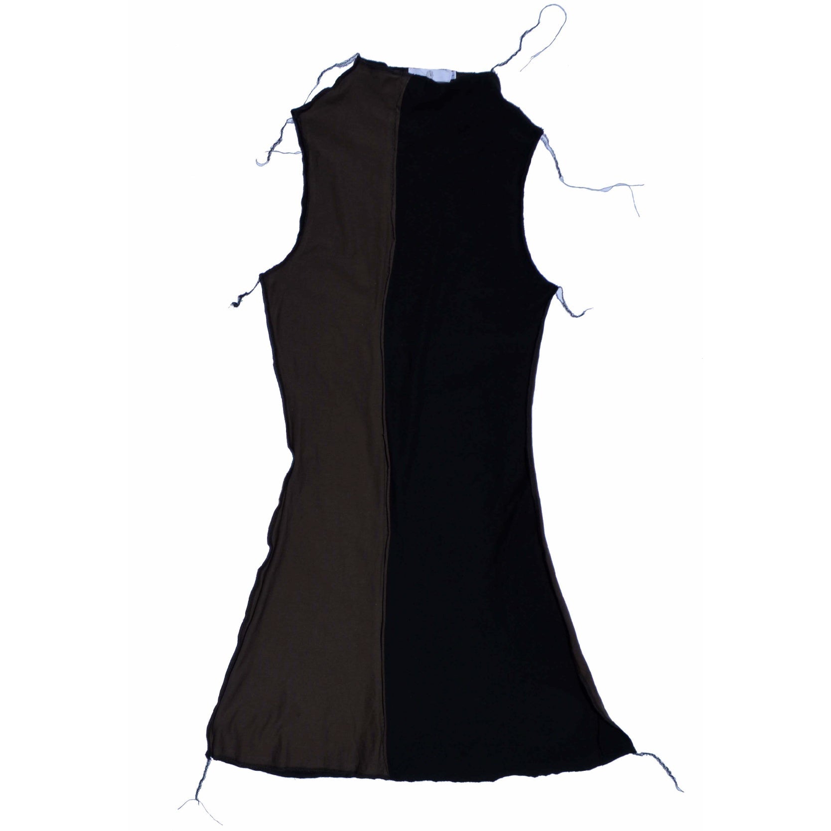 Drape Neck Dress - Dark
