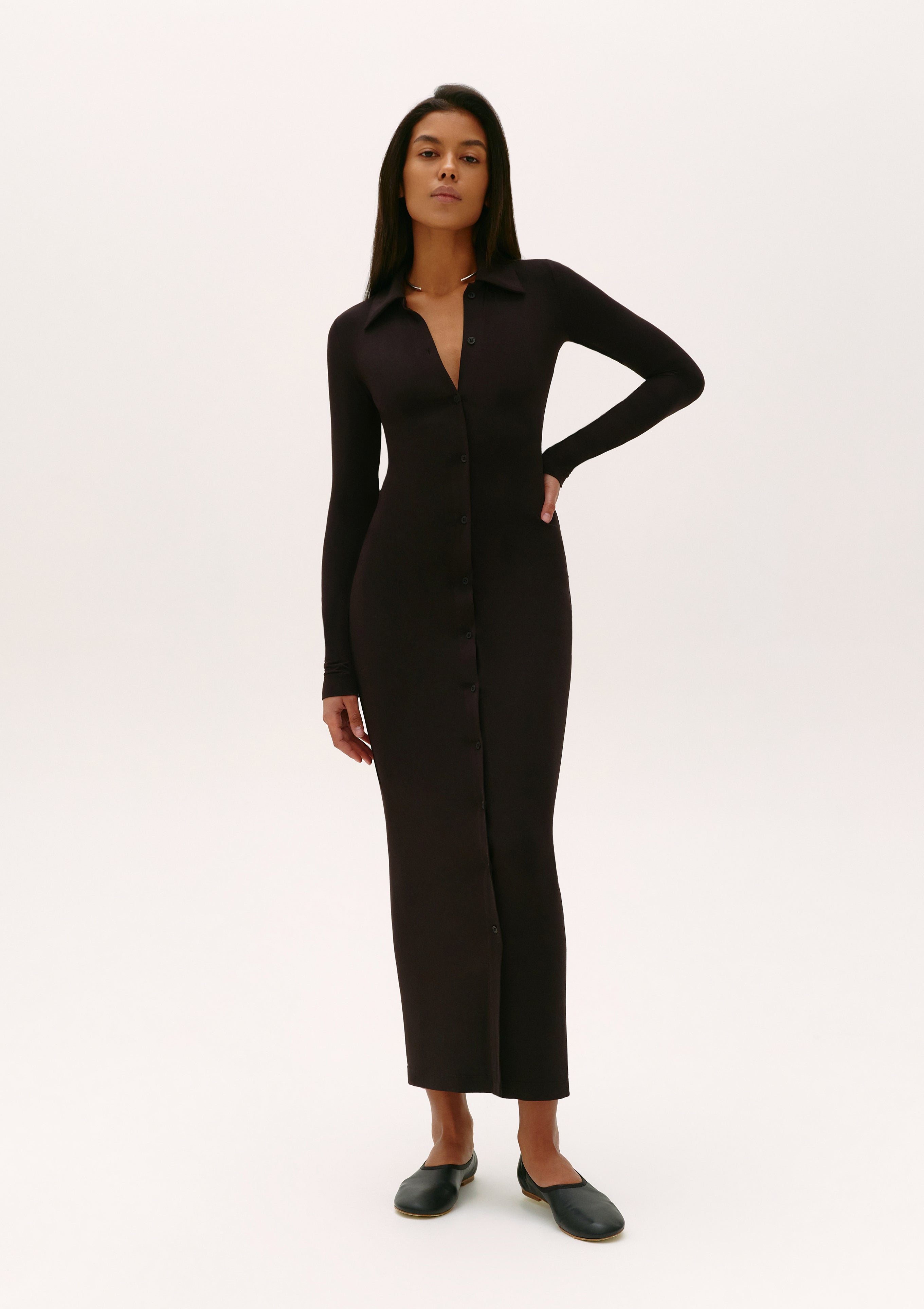 Aura Longsleeve Dress in Black