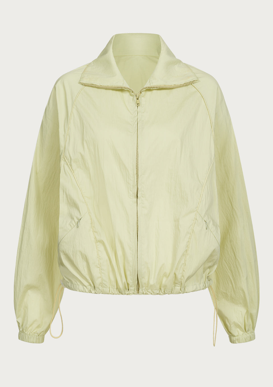 Zipped Anorak With Front Pockets in Green